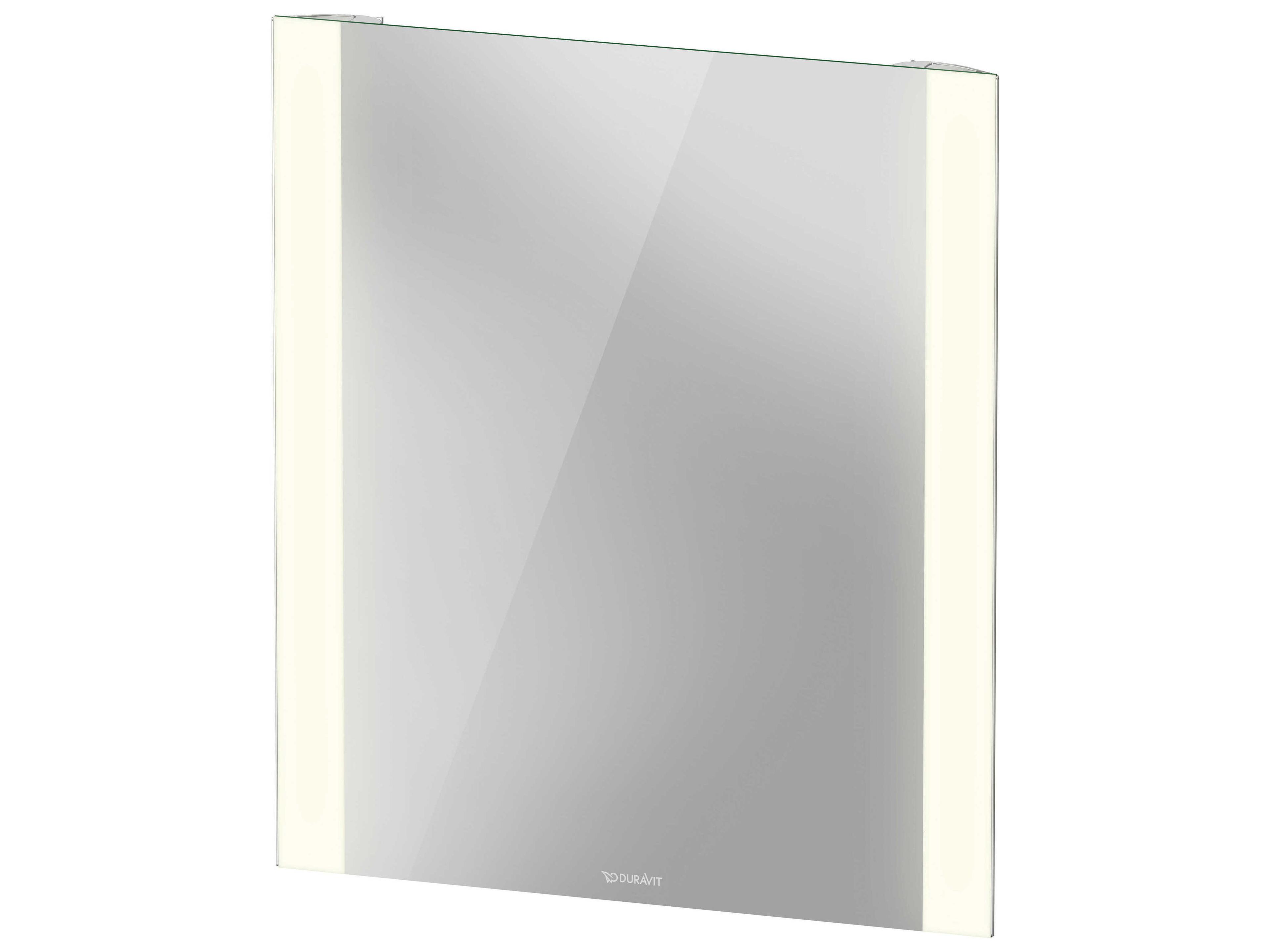Light & Mirror 24'' White Matt  Side-Edge Lighting LED Mirror - With Wall Switch Control