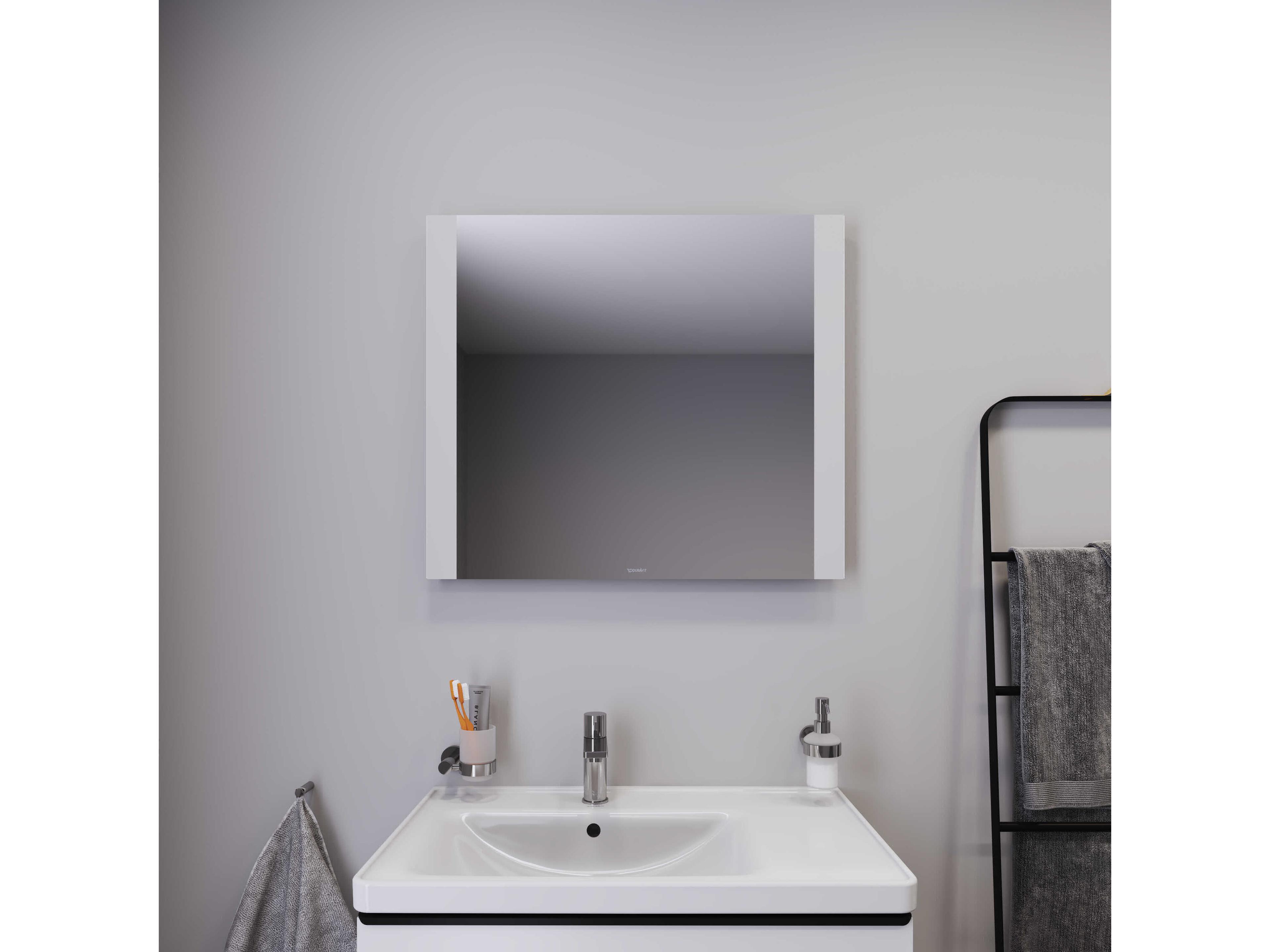 Duravit Light & Mirror 32'' White Matt  Side-Edge Lighting LED Mirror - With Wall Switch Control
