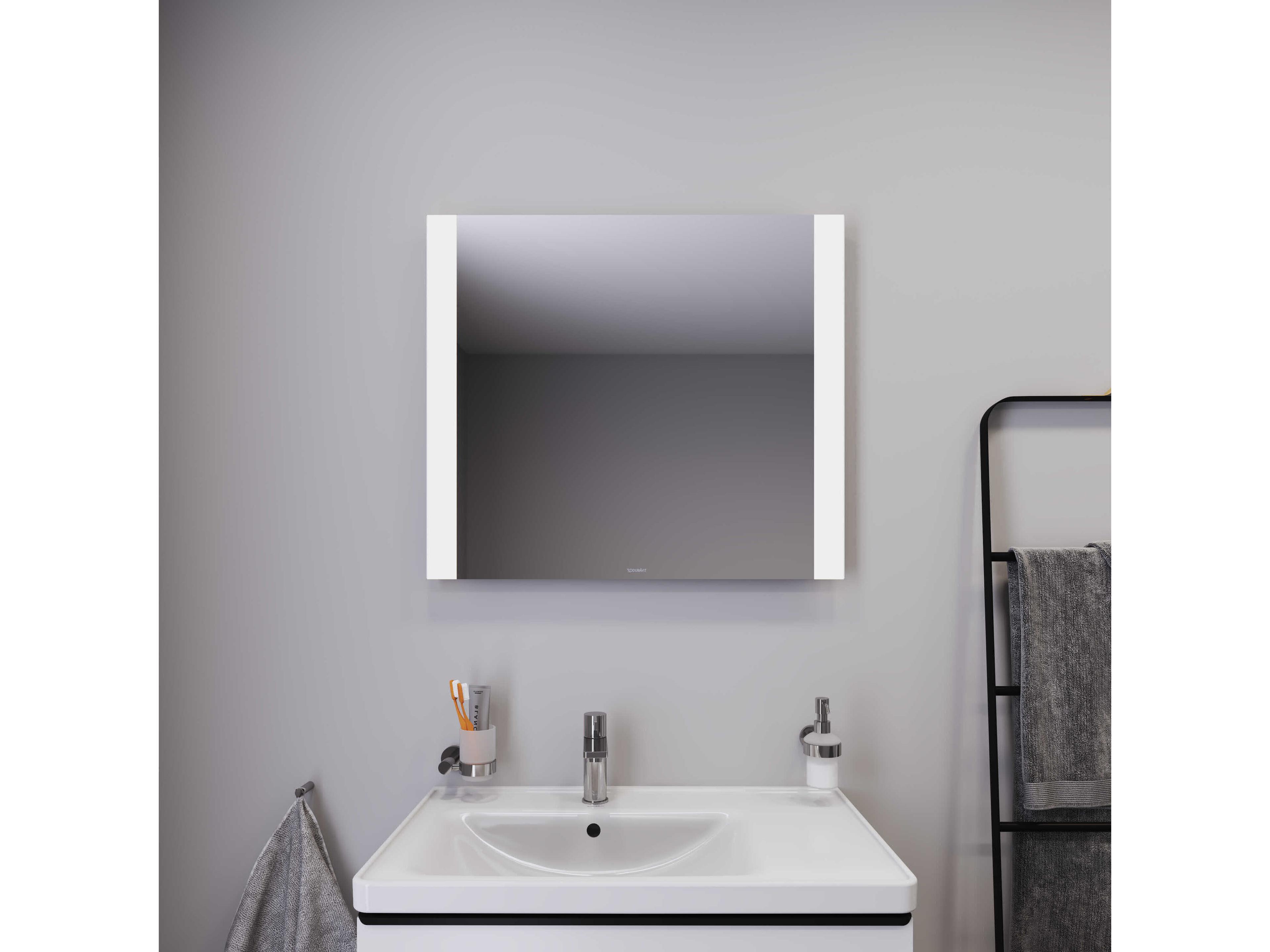 Duravit Light & Mirror 32'' White Matt  Side-Edge Lighting LED Mirror - With Wall Switch Control