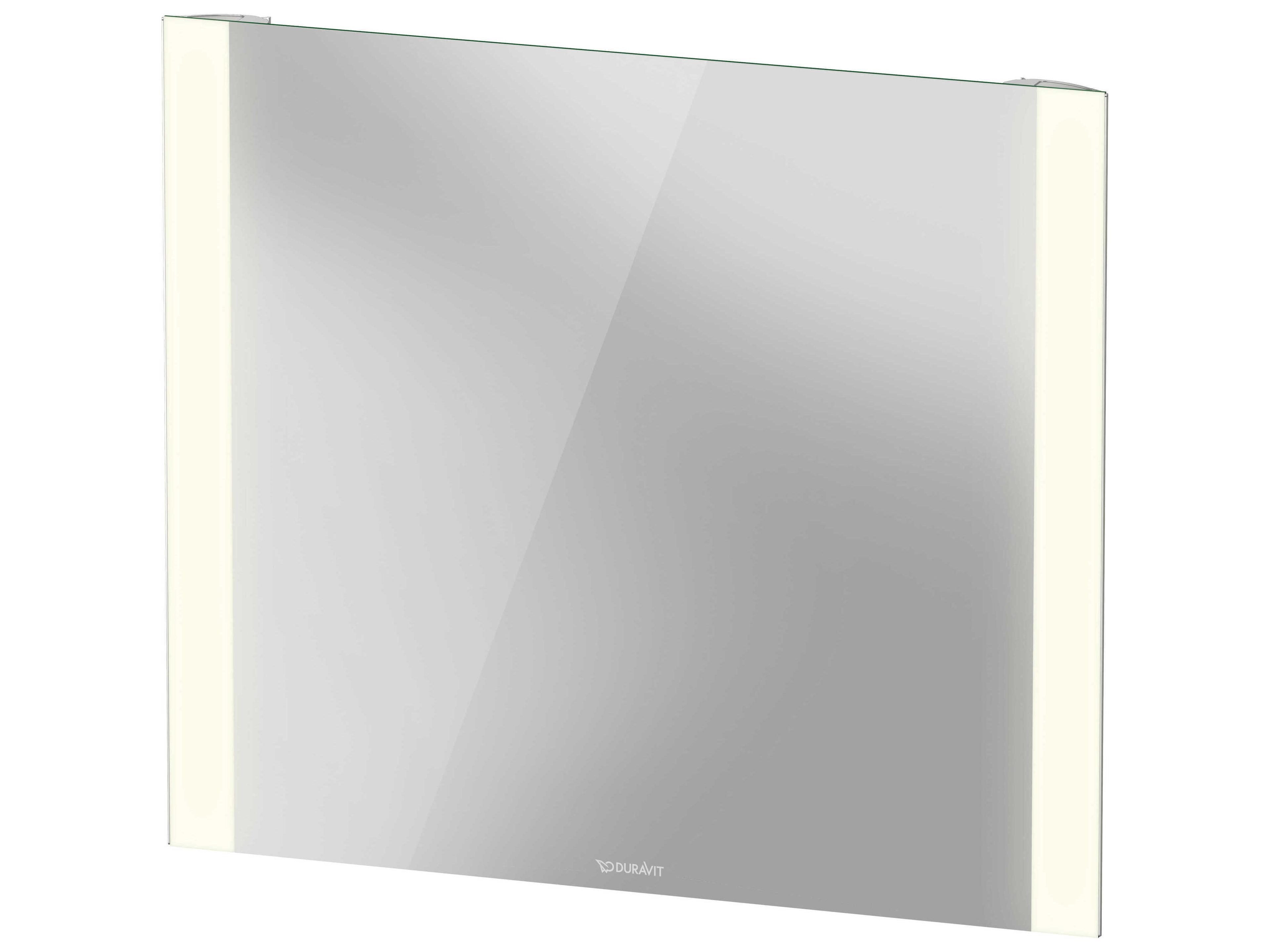 Light & Mirror 32'' White Matt  Side-Edge Lighting LED Mirror - With Sensor Switch