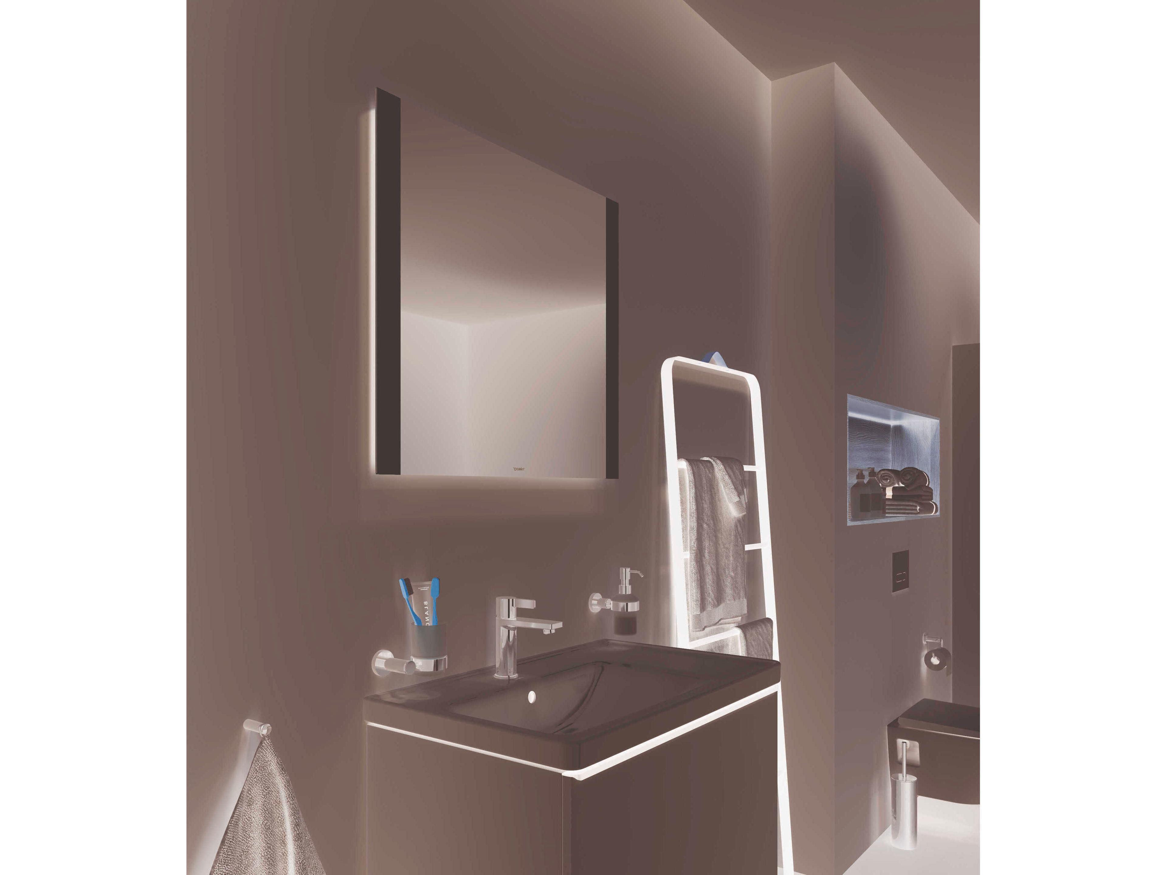 Duravit Light & Mirror 32'' White Matt  Side-Edge Lighting LED Mirror - With Sensor Switch