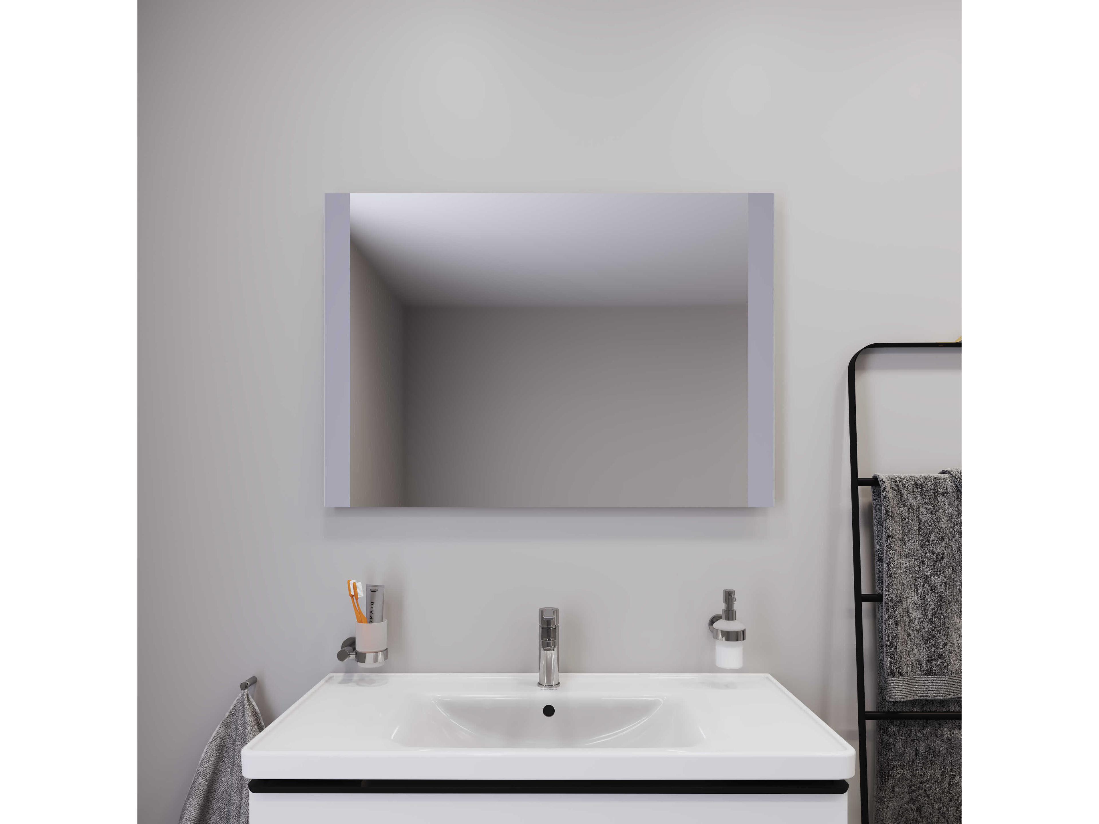 Duravit Light & Mirror 39'' White Matt  Side-Edge Lighting LED Mirror - With Sensor Switch