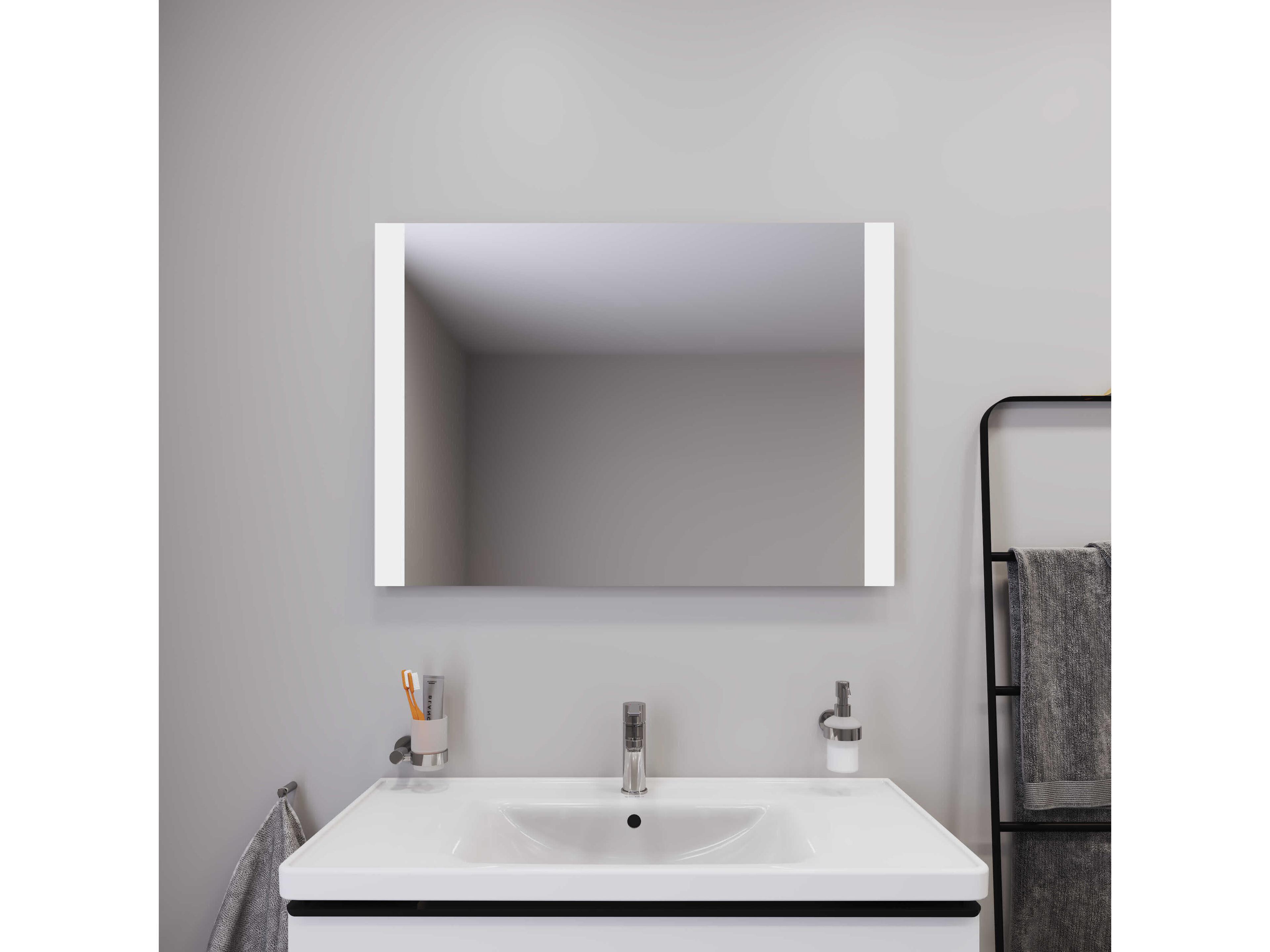Duravit Light & Mirror 39'' White Matt  Side-Edge Lighting LED Mirror - With Sensor Switch