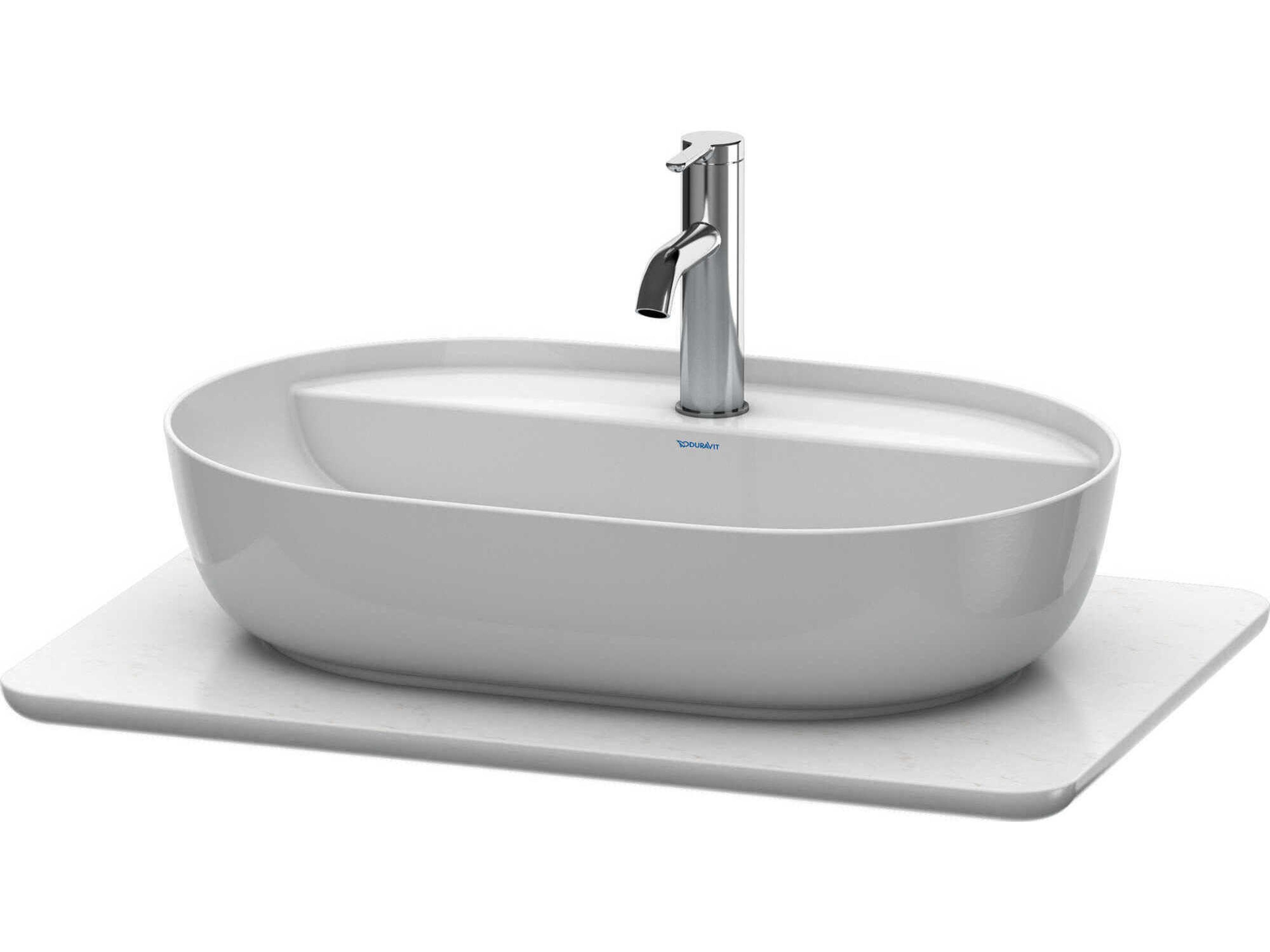 Luv 27'' Stone White Polished Vanity Top Only