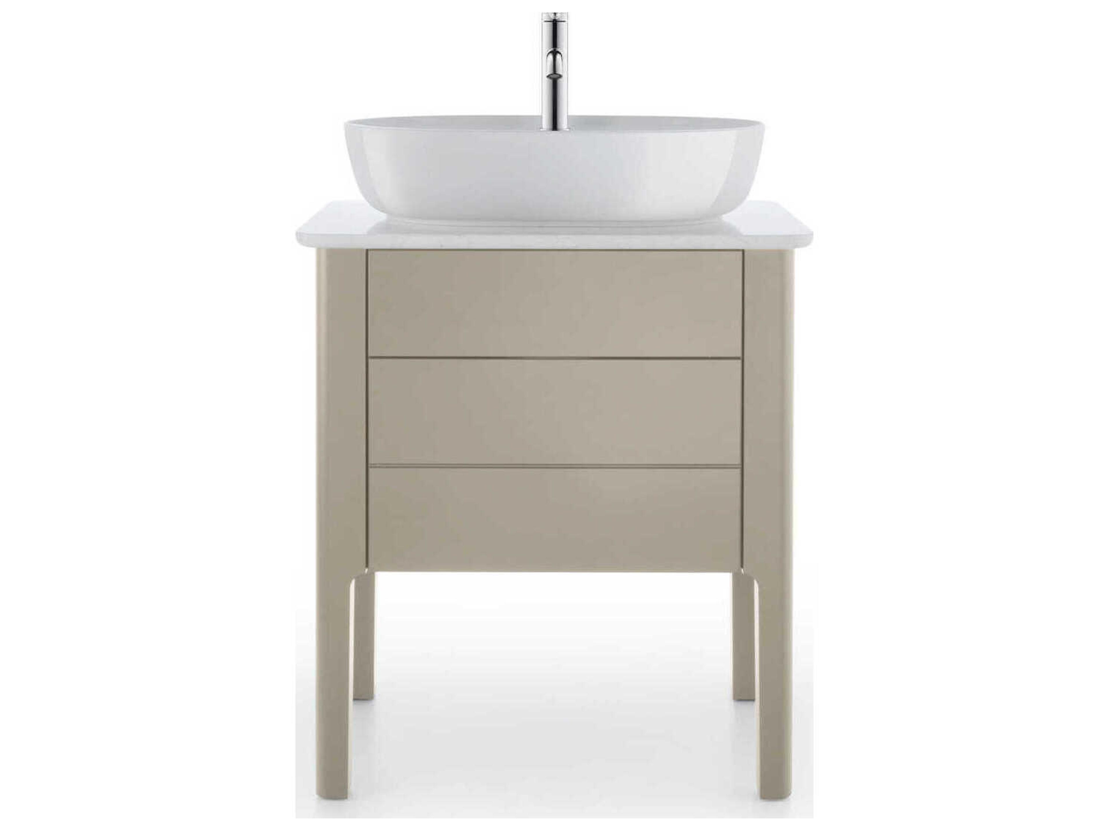 Duravit Luv 27'' Stone White Polished Vanity Top Only