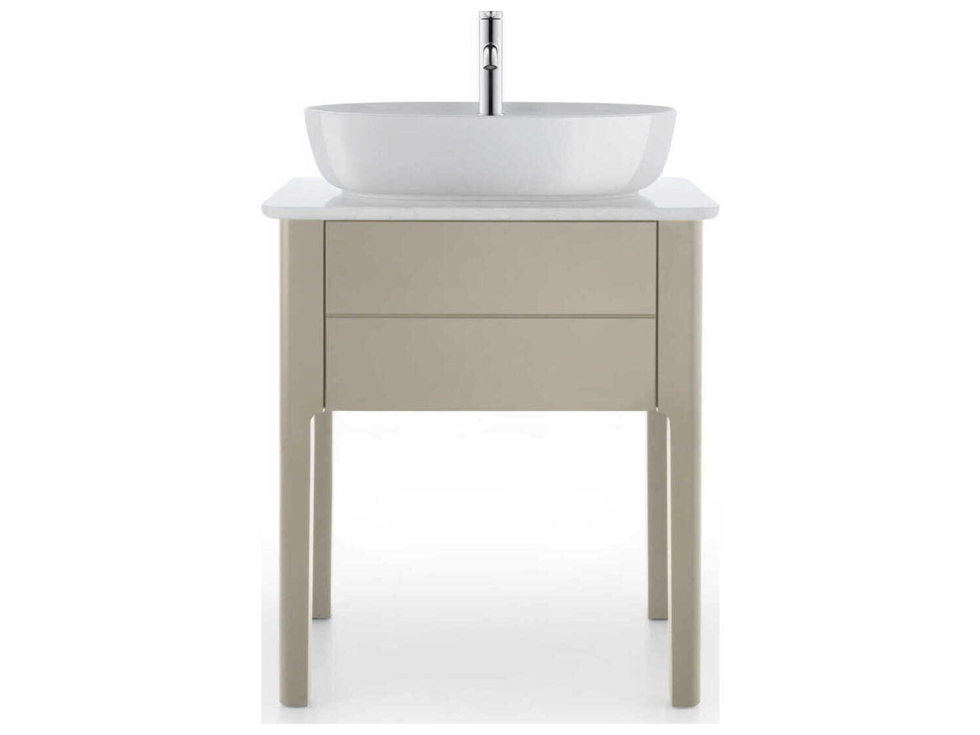 Duravit Luv 27'' Stone White Polished Vanity Top Only