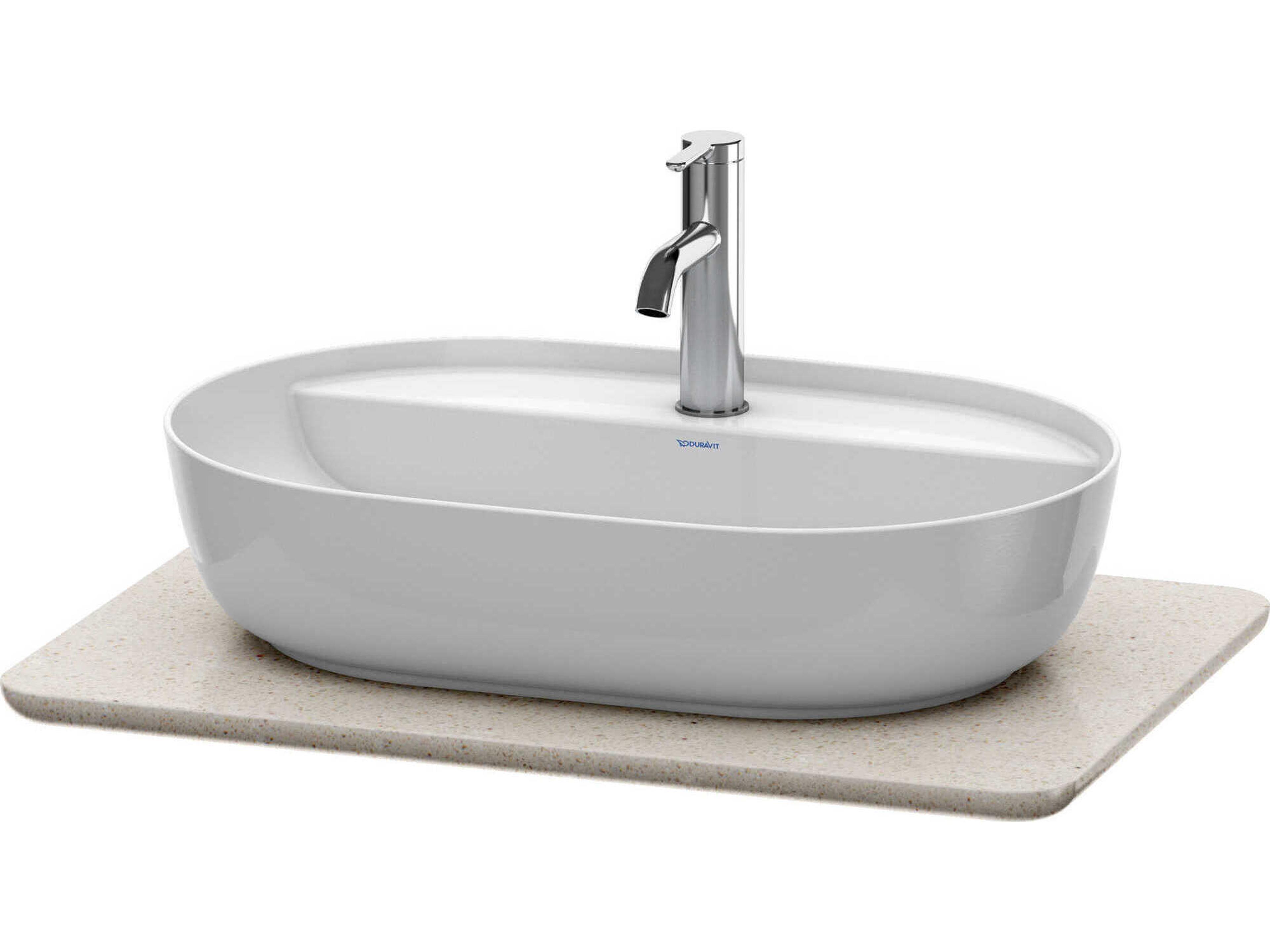 Luv 27'' Stone Sand Polished Vanity Top Only