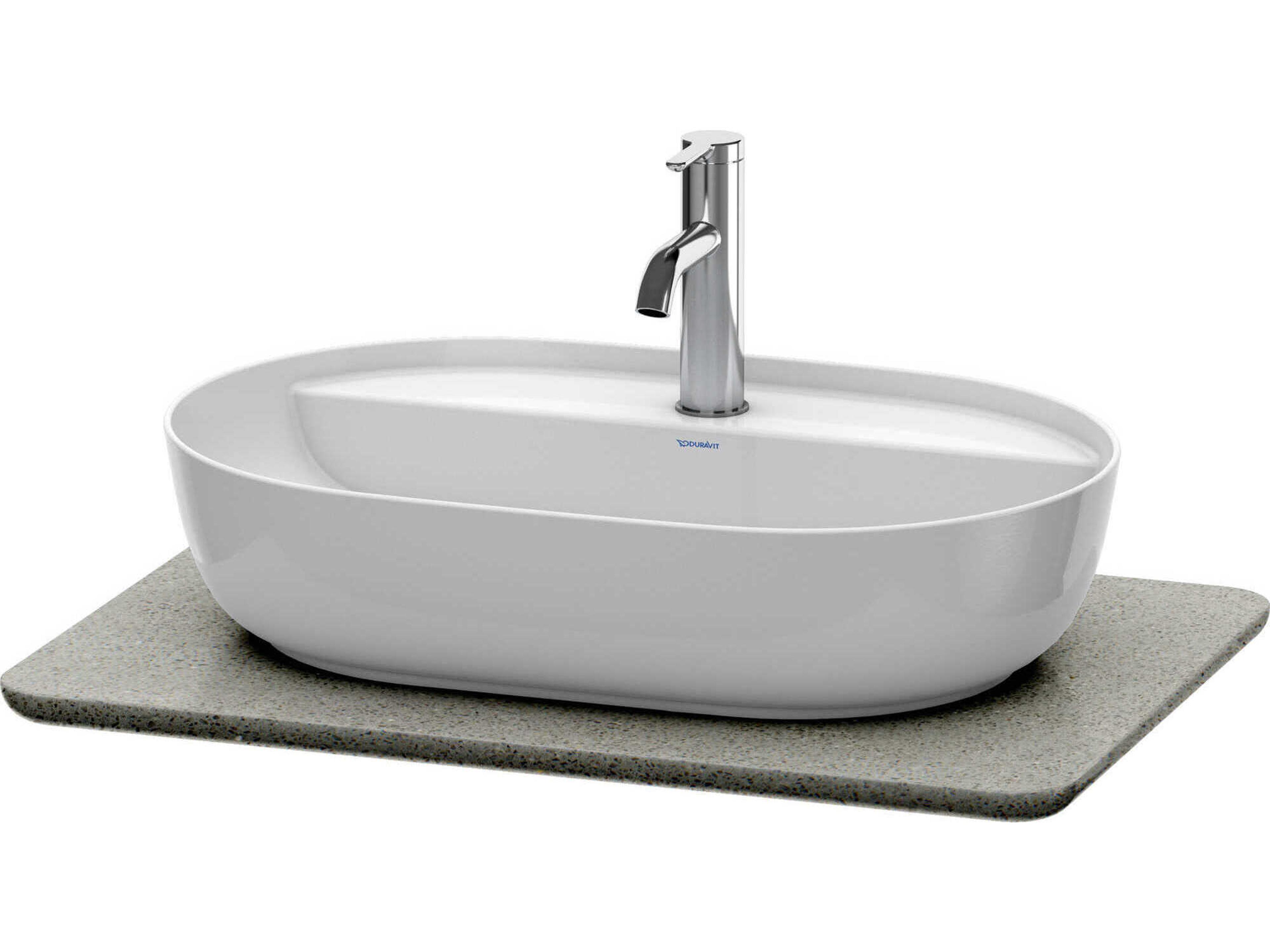 Luv 27'' Stone Gray Polished Vanity Top Only