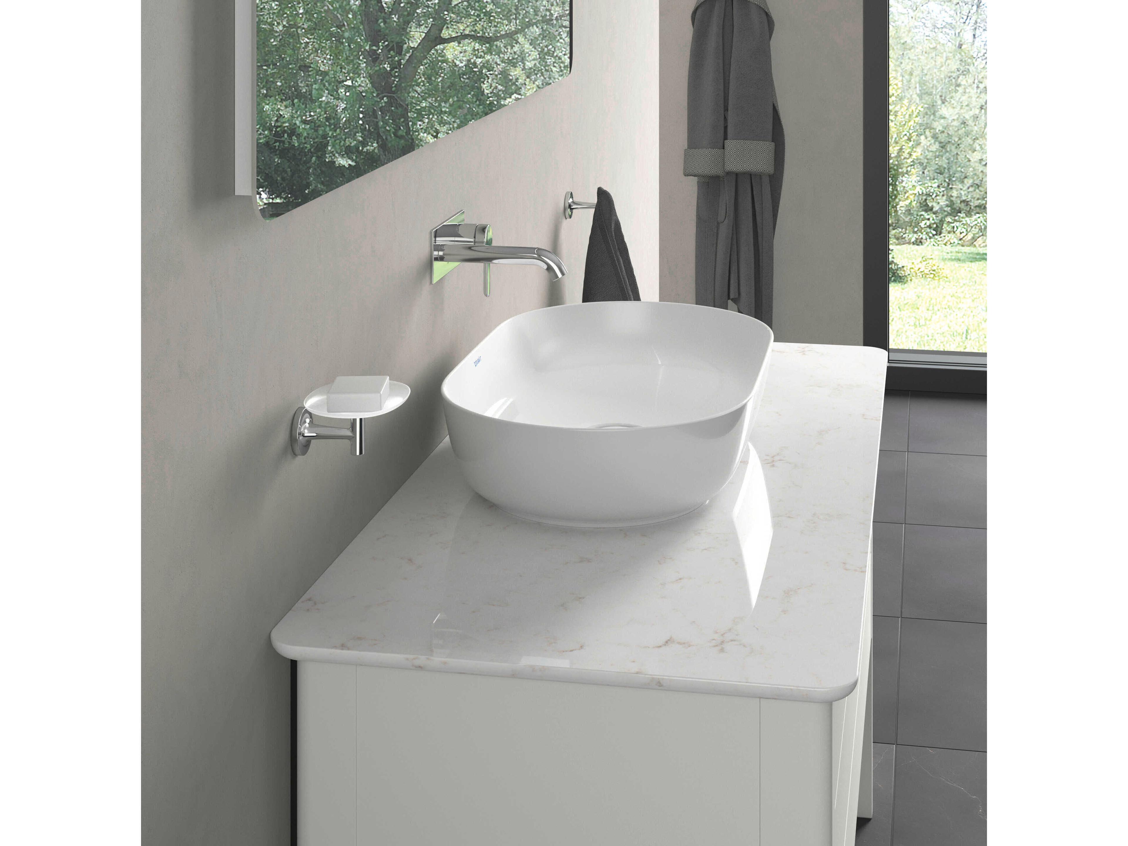 Duravit Luv 55'' Stone White Polished Vanity Top Only