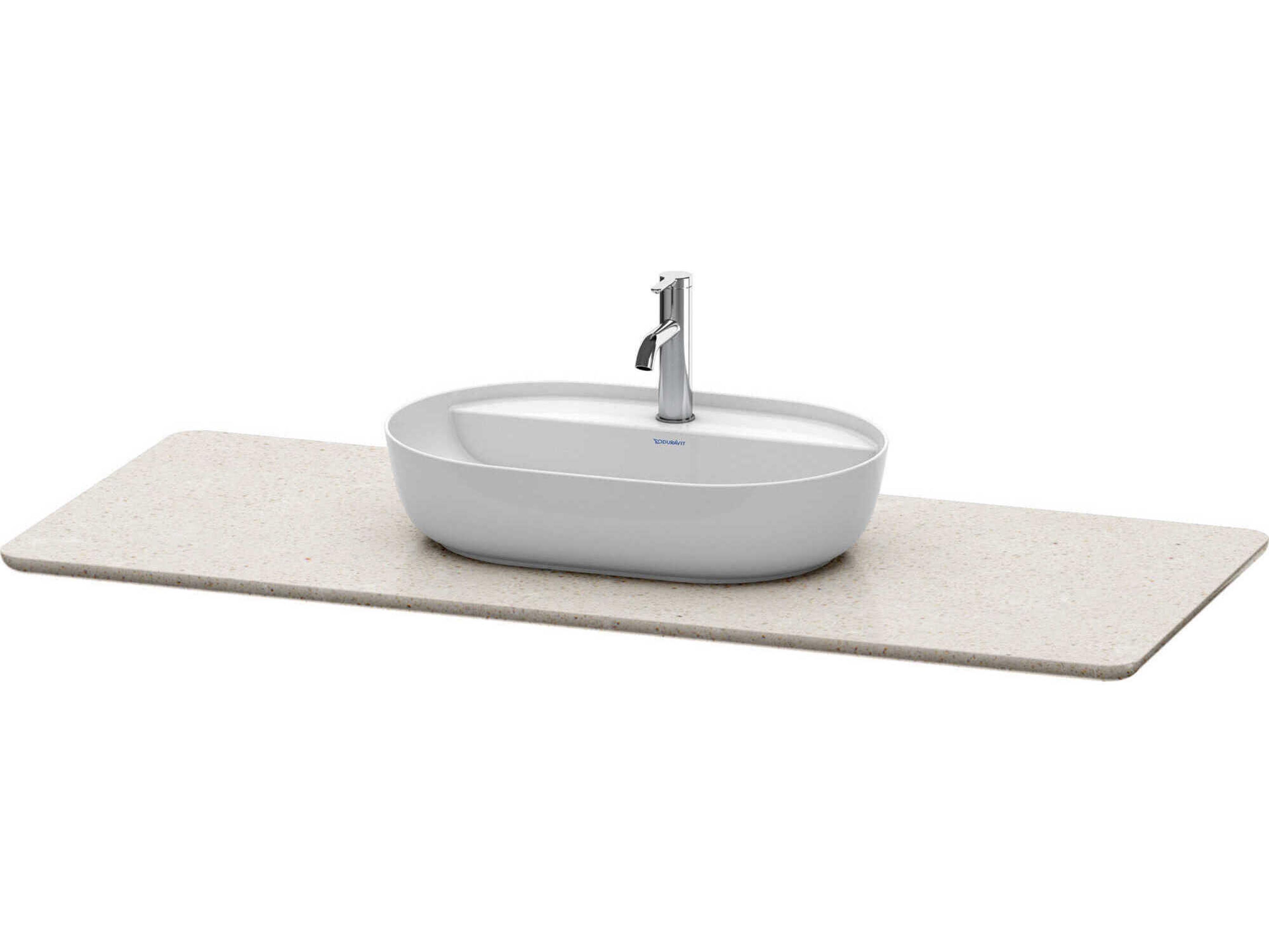 Luv 55'' Stone Sand Polished Vanity Top Only