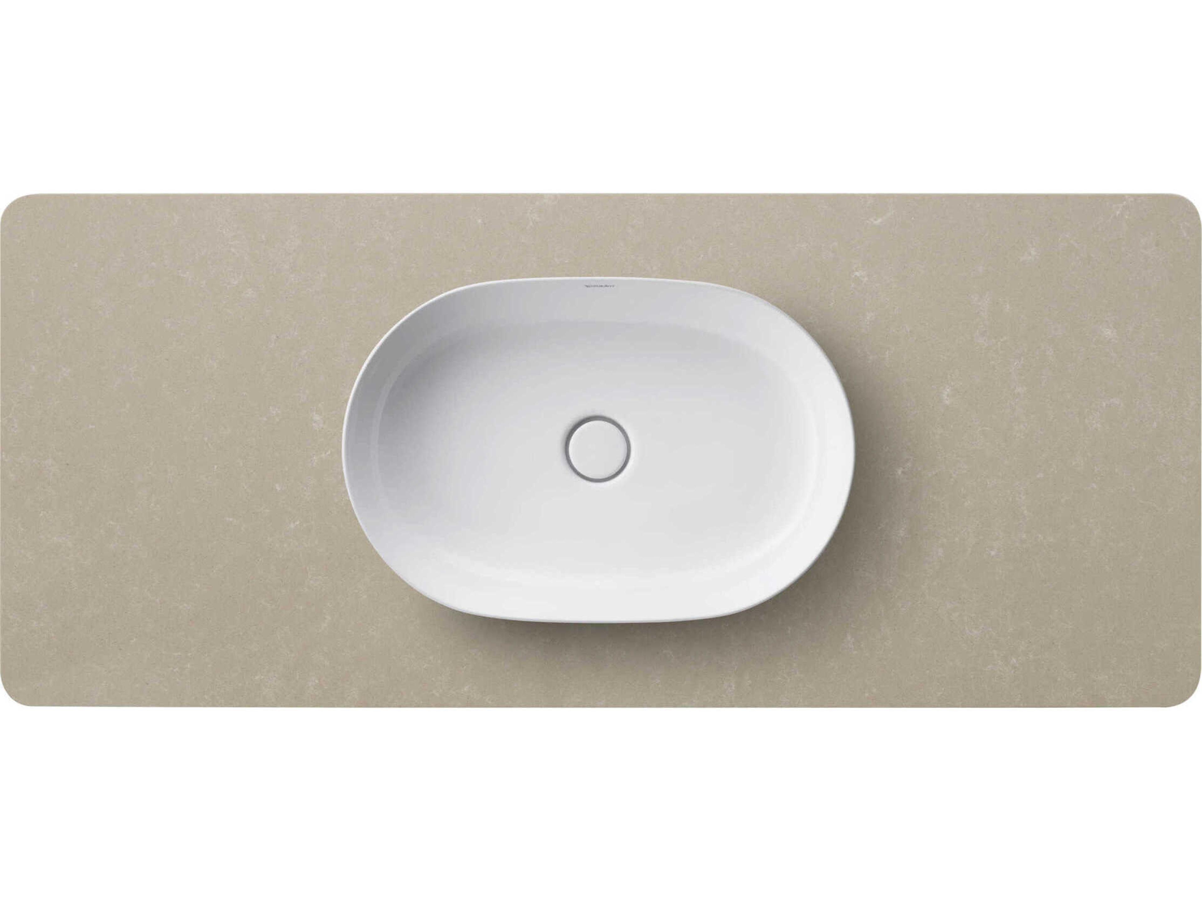 Duravit Luv 55'' Stone Sand Polished Vanity Top Only