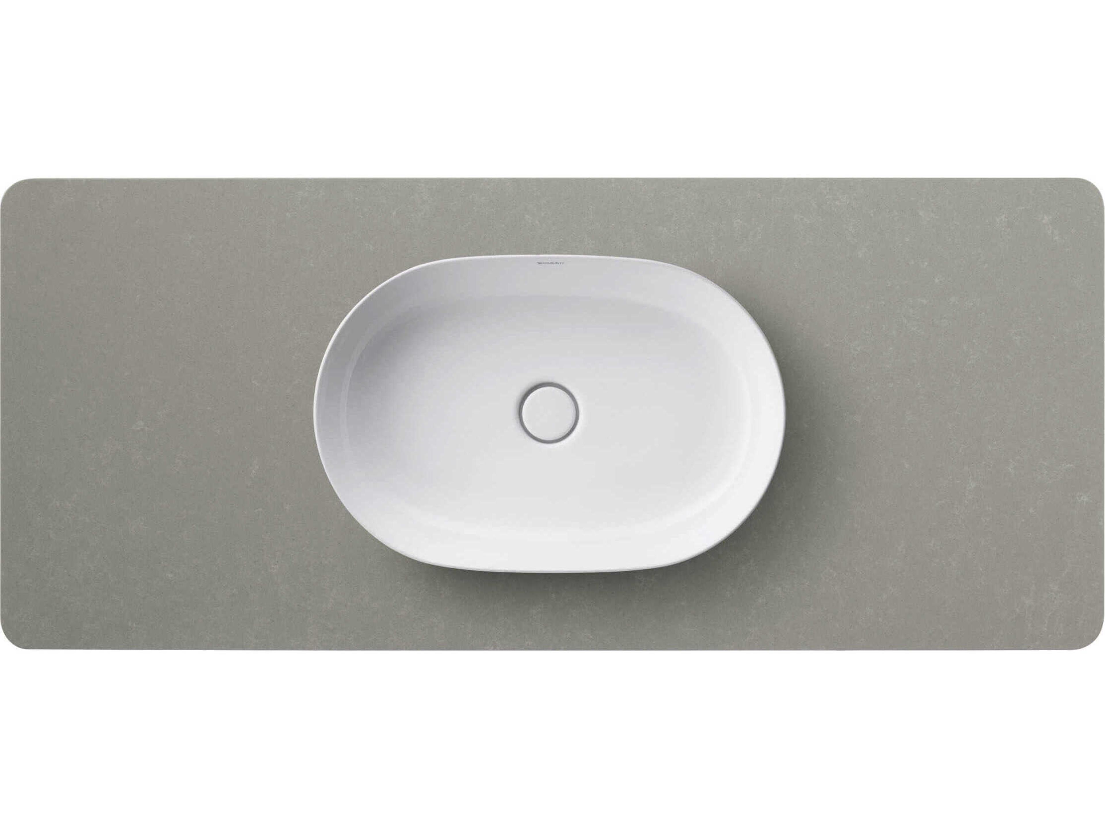 Duravit Luv 55'' Stone Gray Polished Vanity Top Only