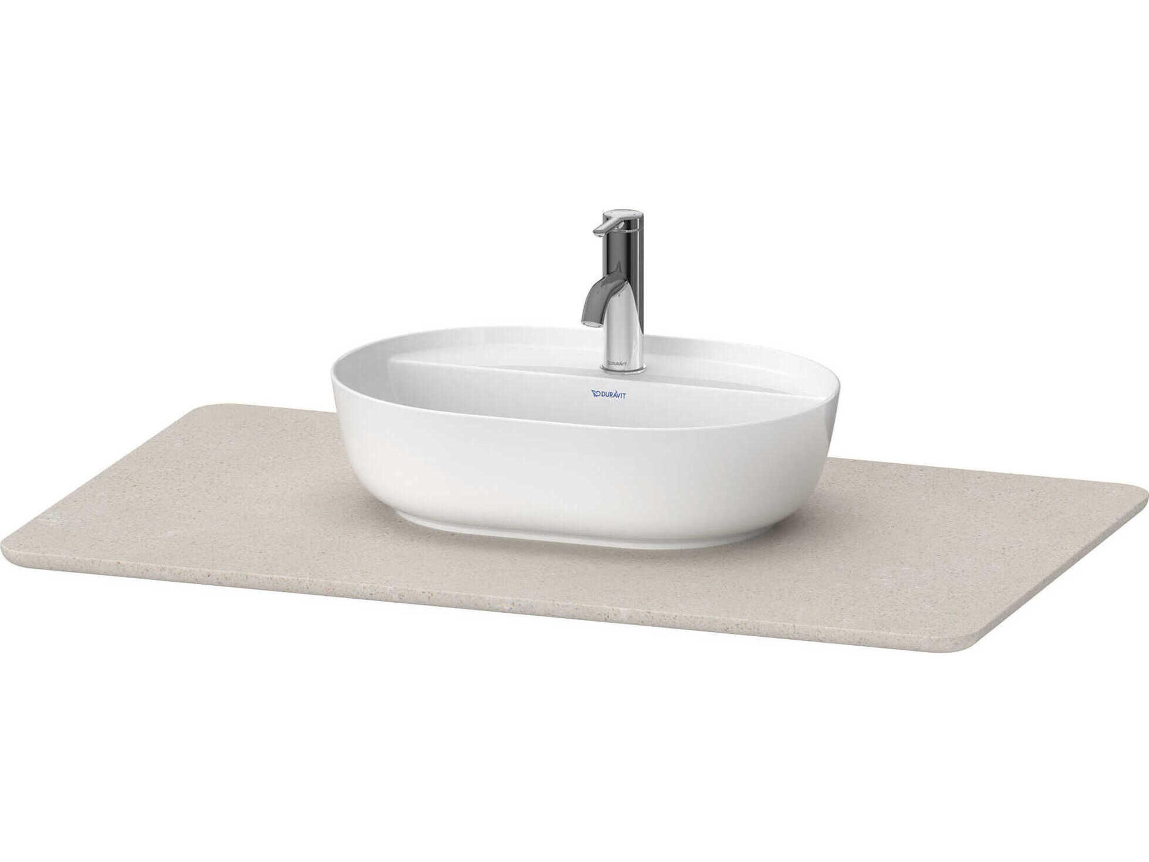 Luv 39'' Stone White Polished Vanity Top Only