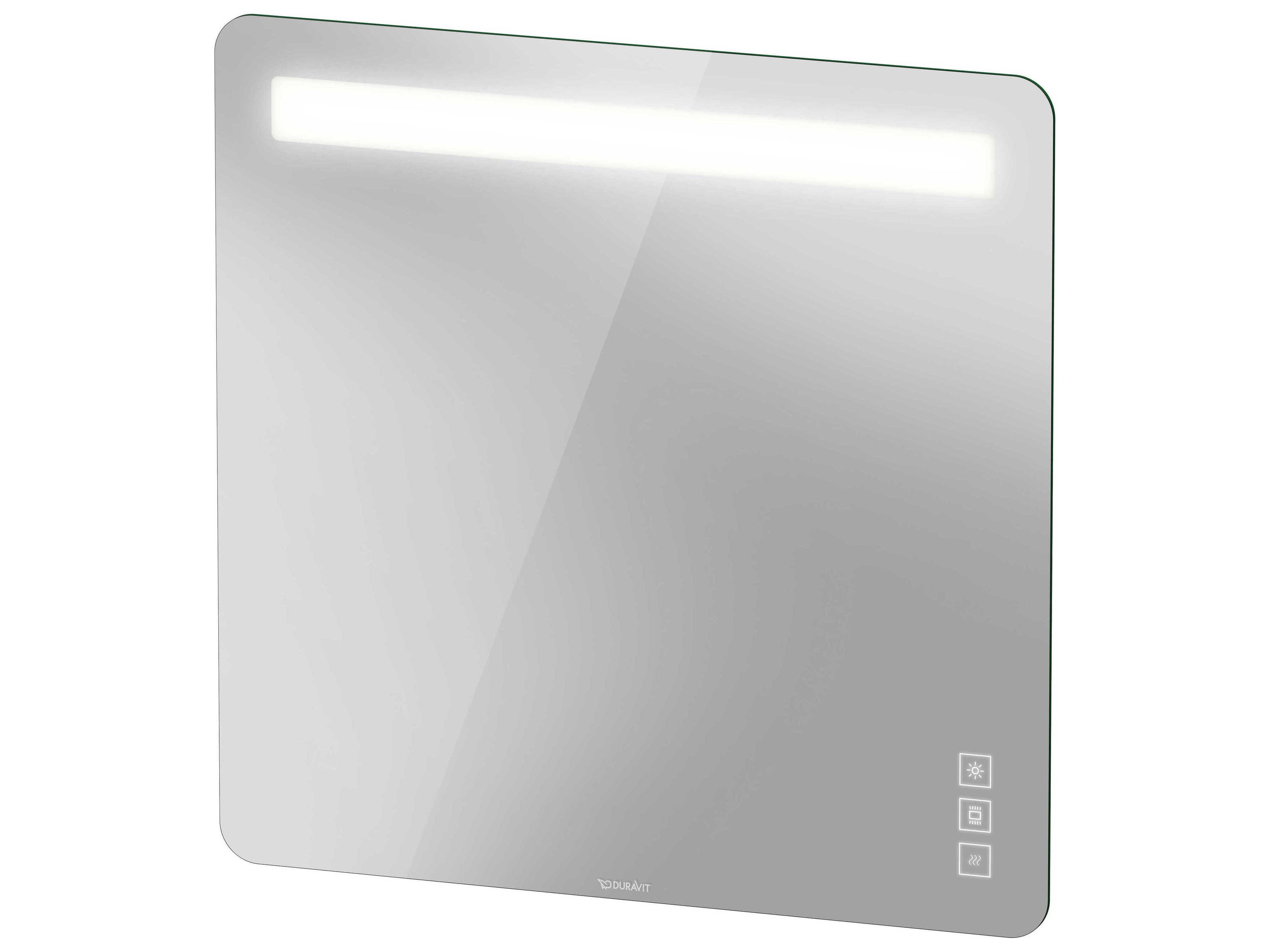 Luv 32'' Square White Aluminium Sensor- Control LED Mirror