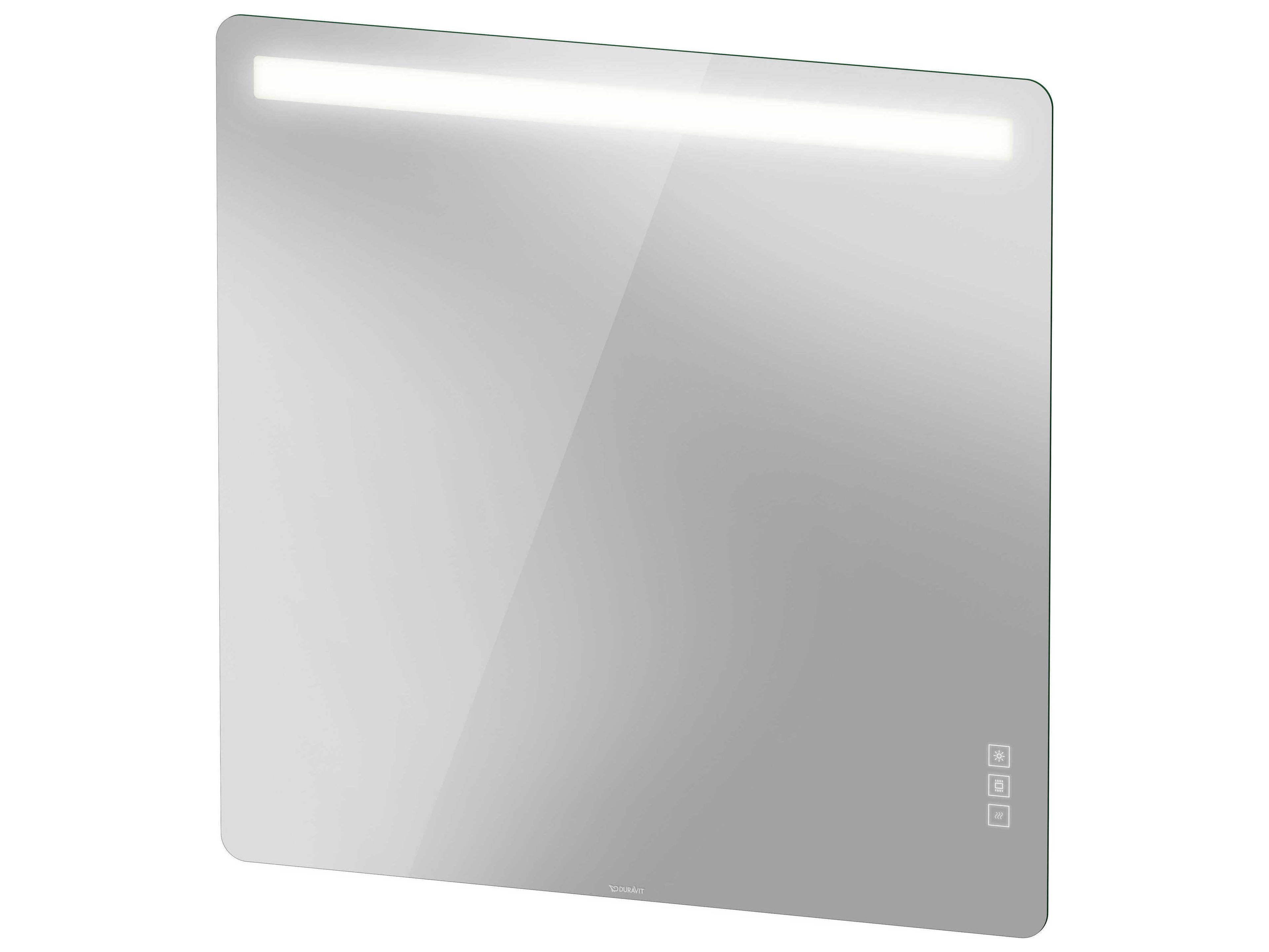 Luv 47'' Square White Aluminium Sensor- Control LED Mirror