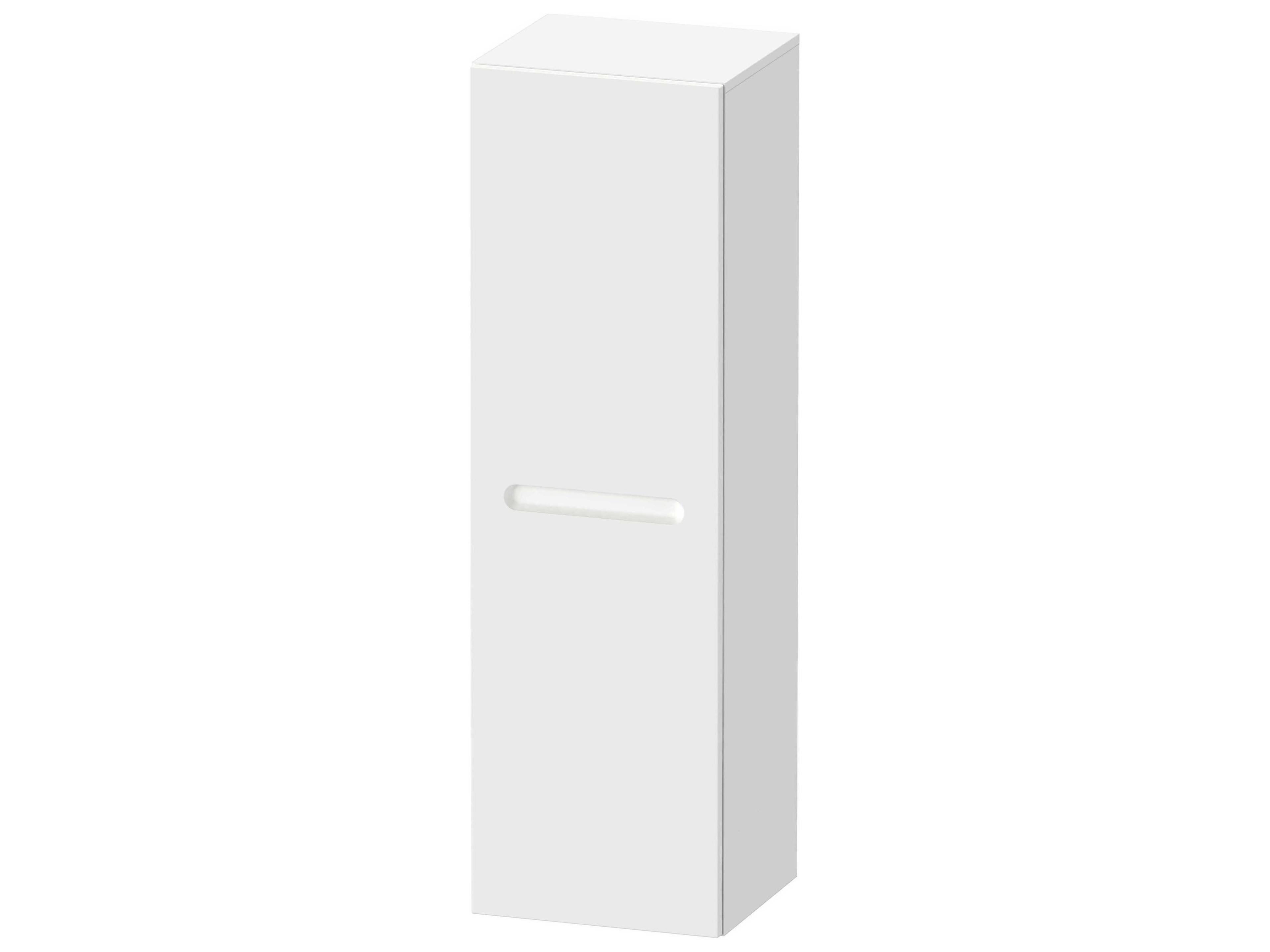 No.1 16'' Semi-Tall White Matt Wall- Mounted Cabinet - Left Hinge