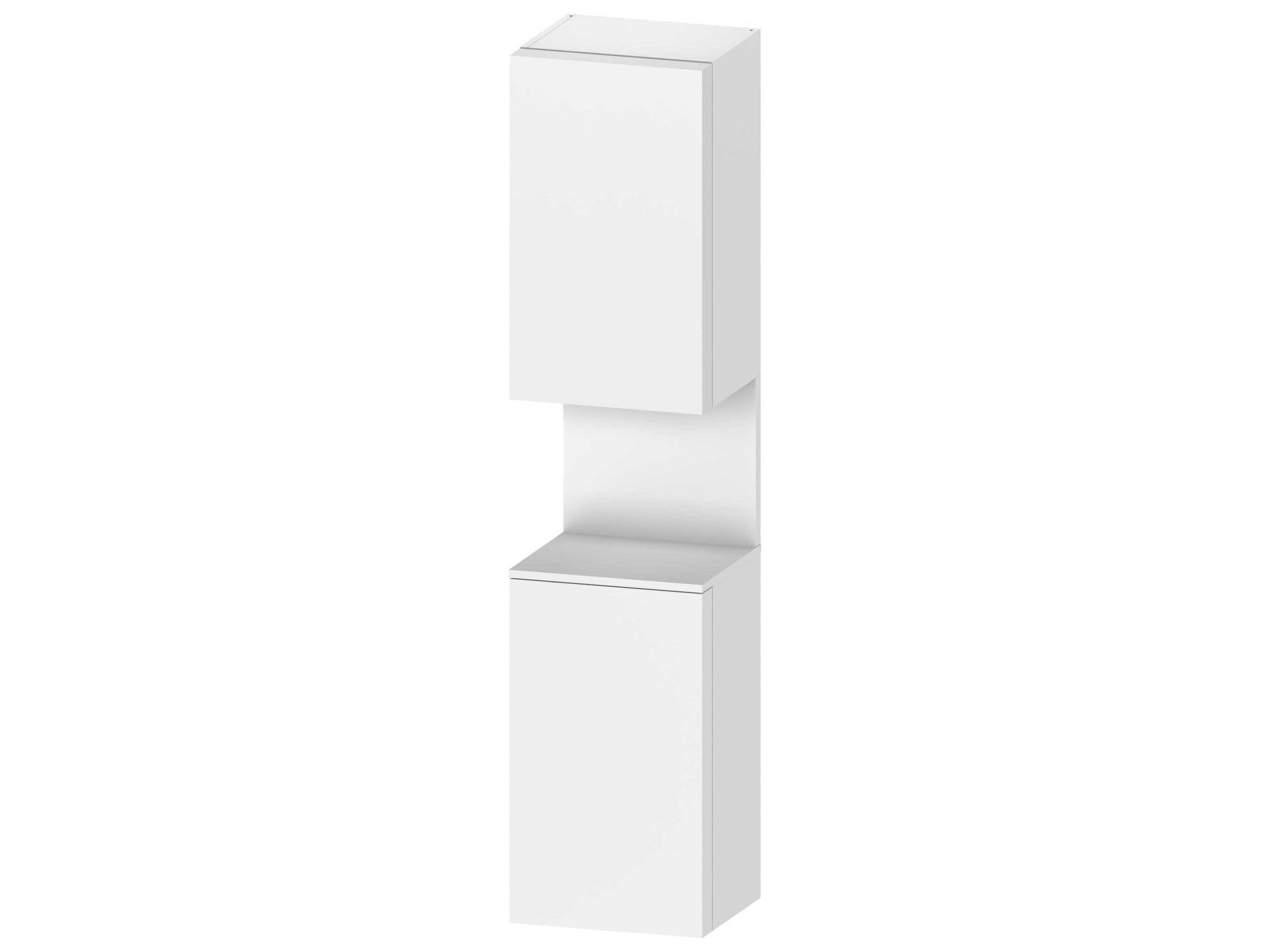Qatego 16'' Oak White Matt Tall Cabinet - Left Side Hinge