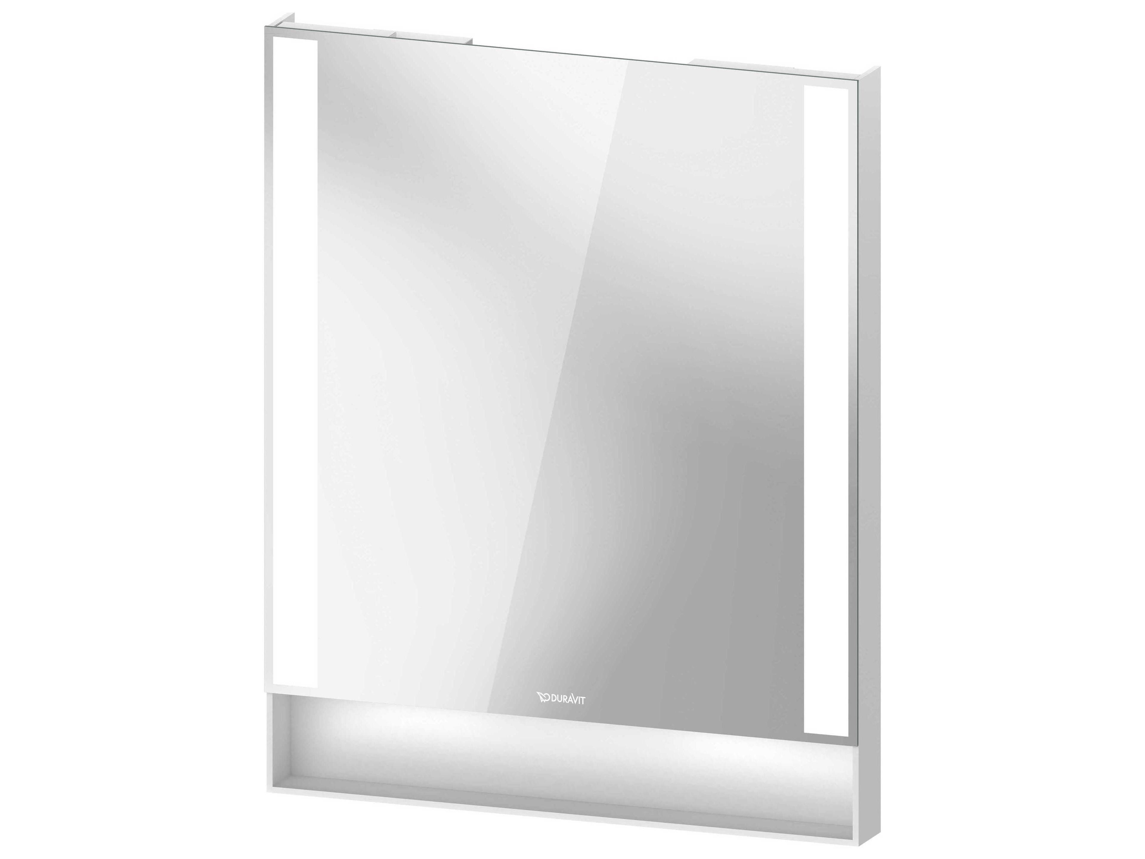Qatego 24'' White Matt Wall Mirror
