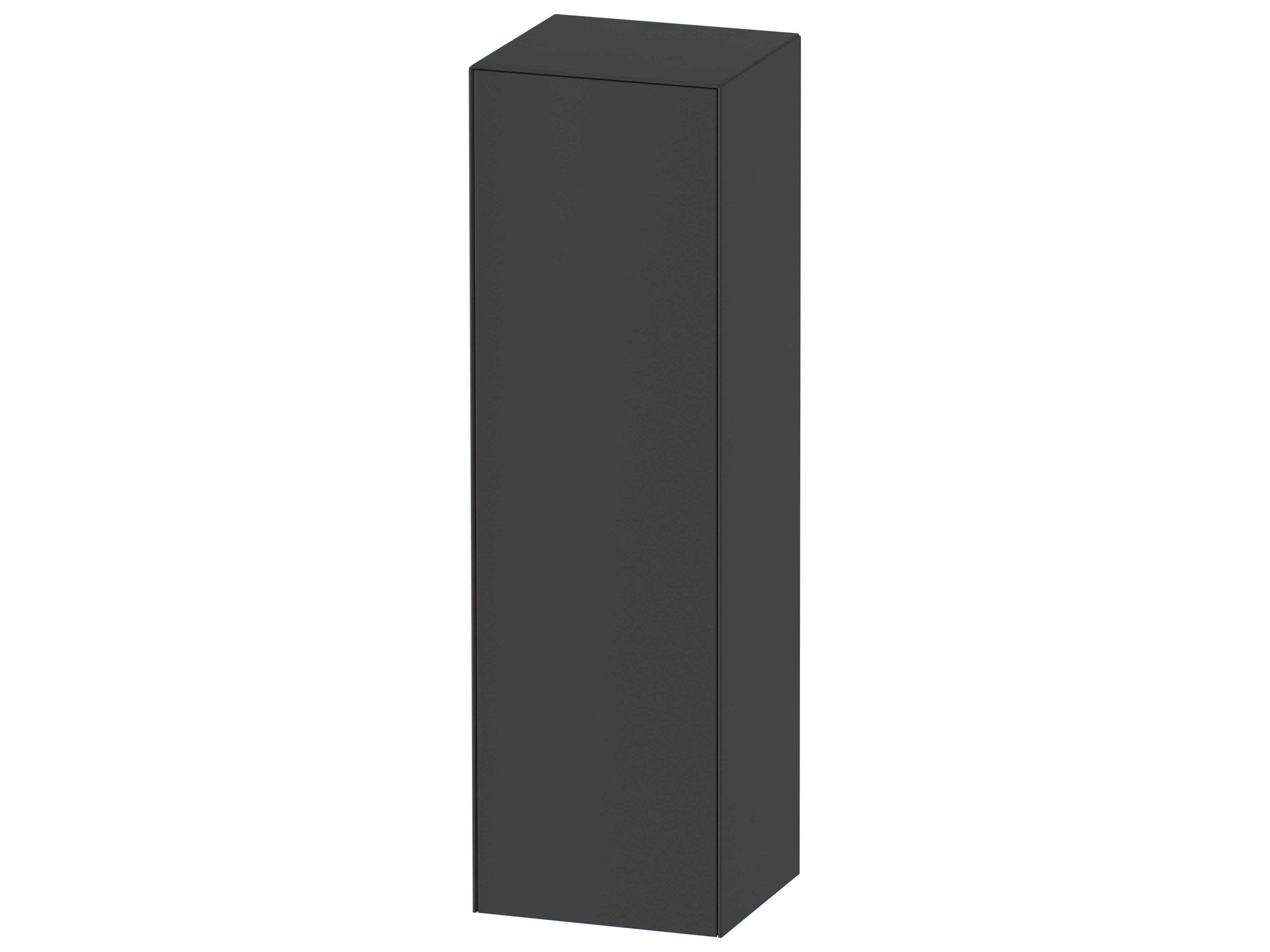 White Tulip 16'' Graphite Satin Matte Wall-Mounted Vanity Unit - Right Hand Hinge