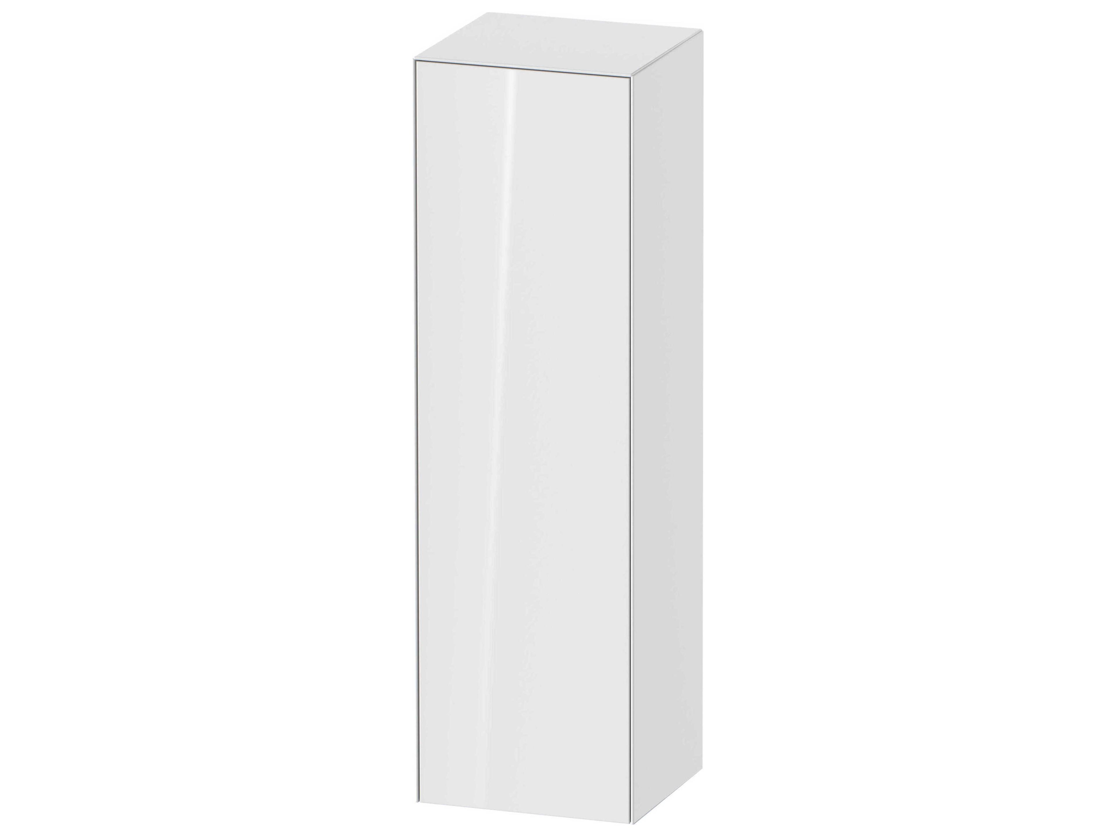 White Tulip 16'' White High Gloss Wall-Mounted Vanity Unit - Right Hand Hinge