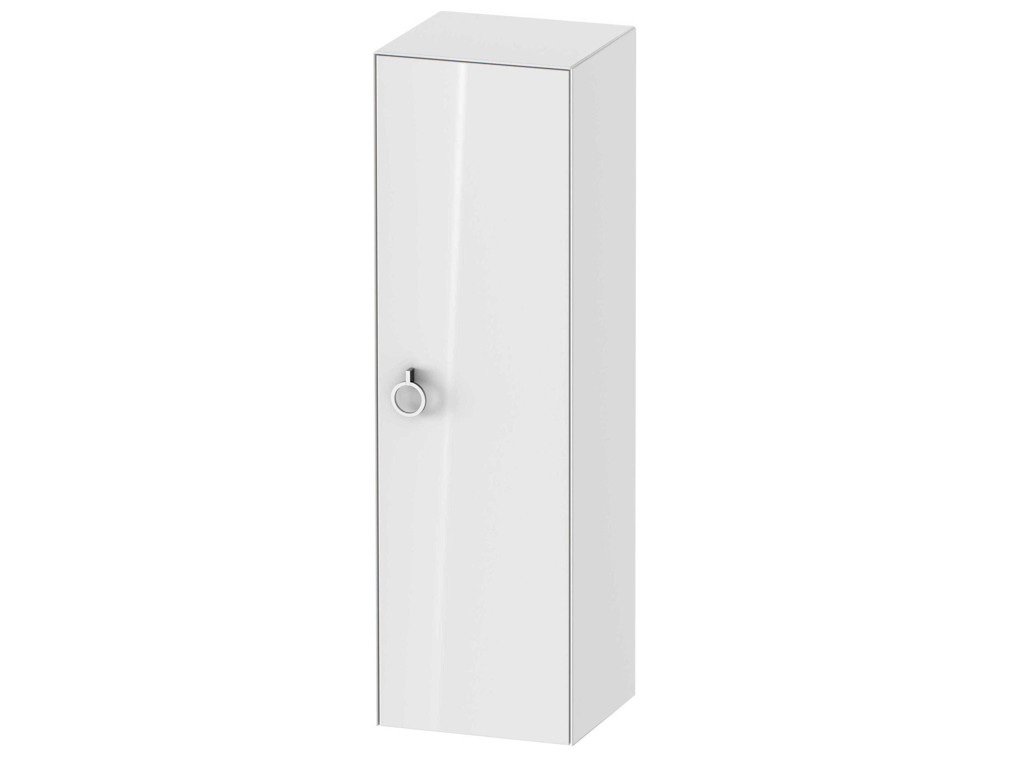White Tulip 16'' White High Gloss Wall-Mounted Vanity Unit - Right Hand Hinge