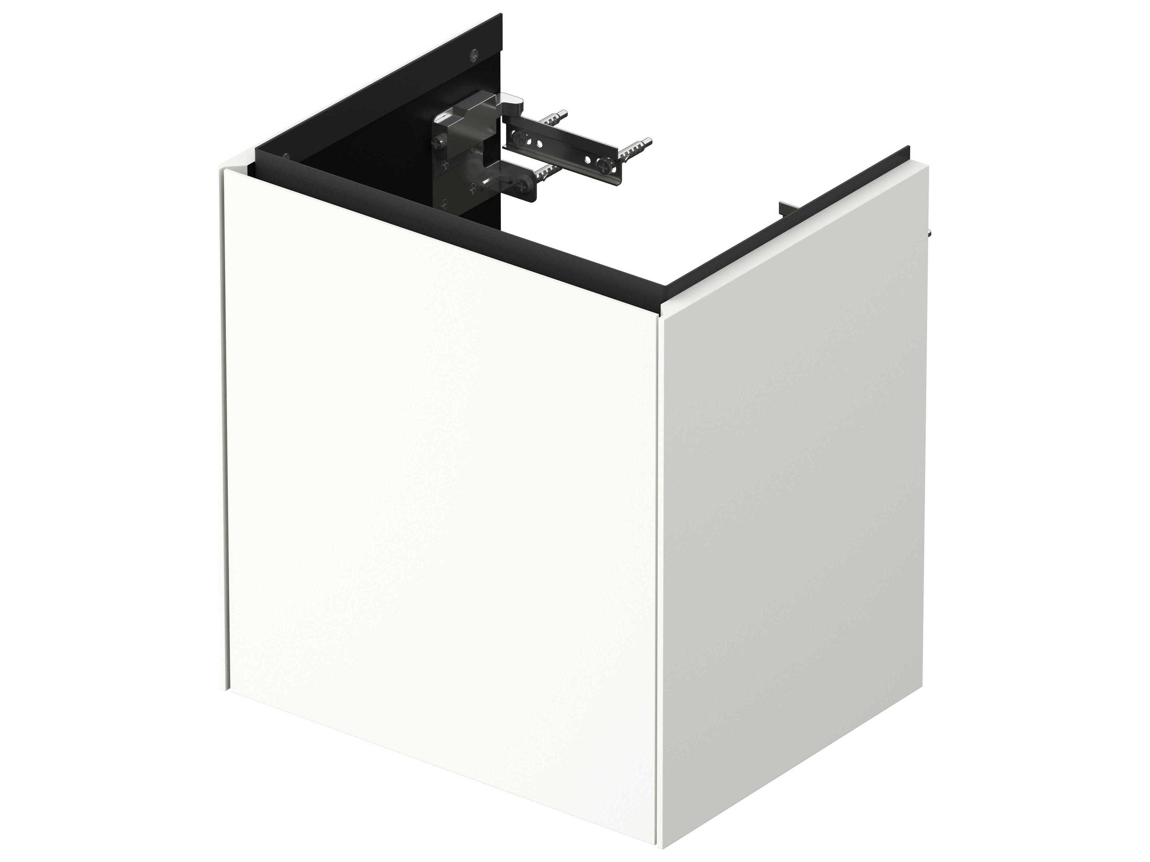 Duravit White Tulip 15'' White Satin Matte Wall-Mounted Vanity Unit - Left Hand Hinge