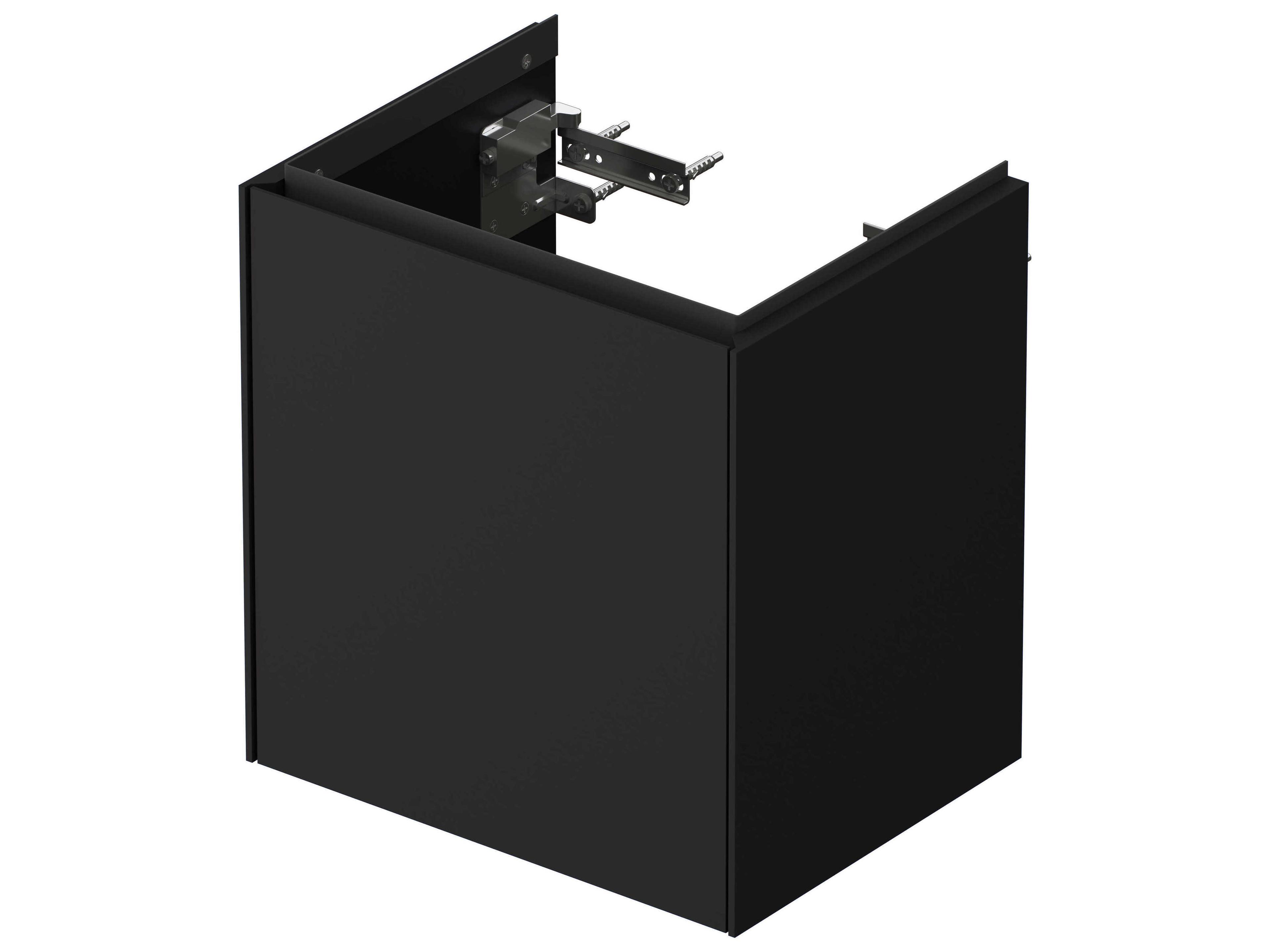 Duravit White Tulip 15'' Graphite Satin Matte Wall-Mounted Vanity Unit - Left Hand Hinge