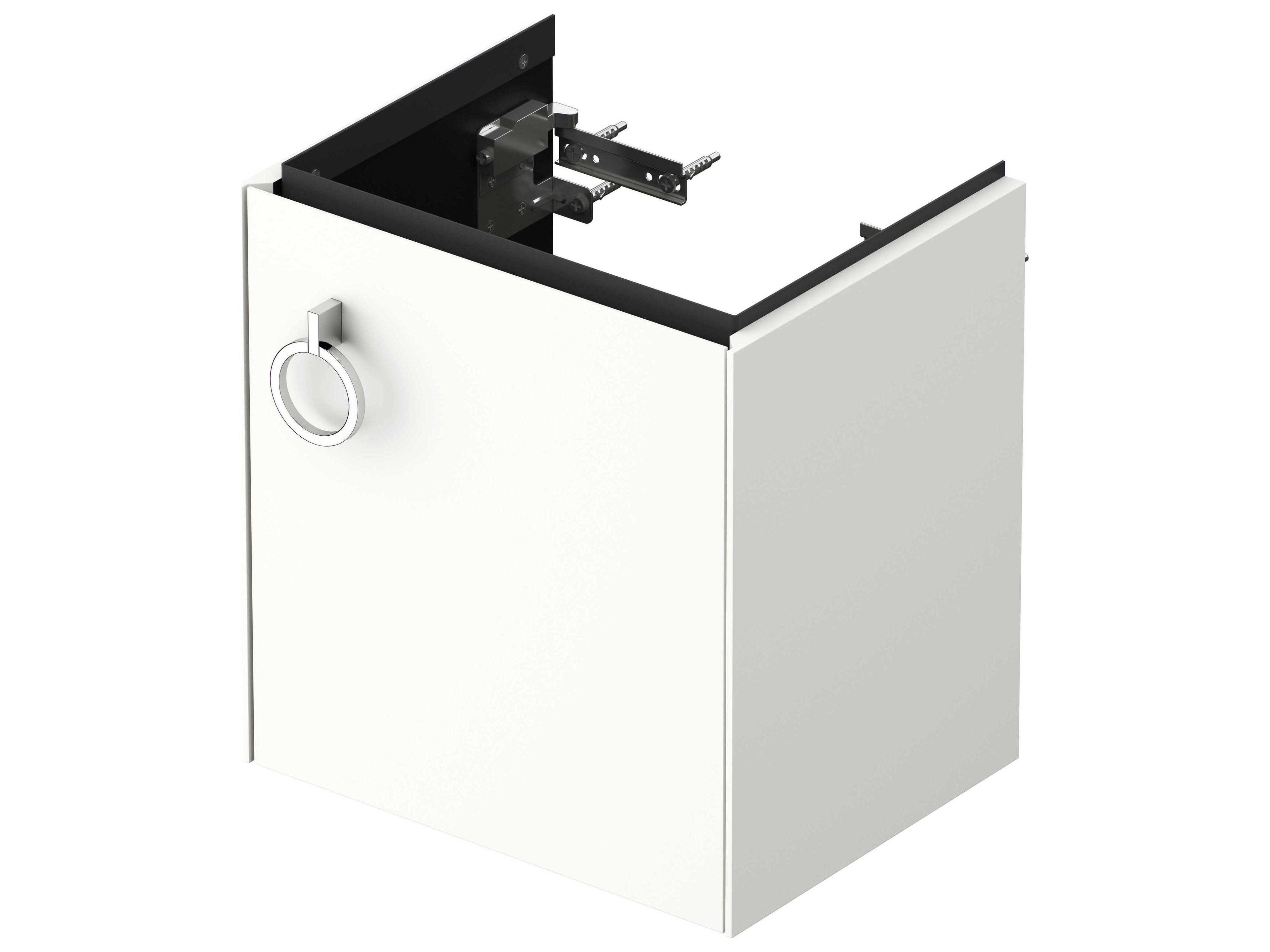 Duravit White Tulip 15'' White Satin Matte Wall-Mounted Vanity Unit - Right Hand Hinge