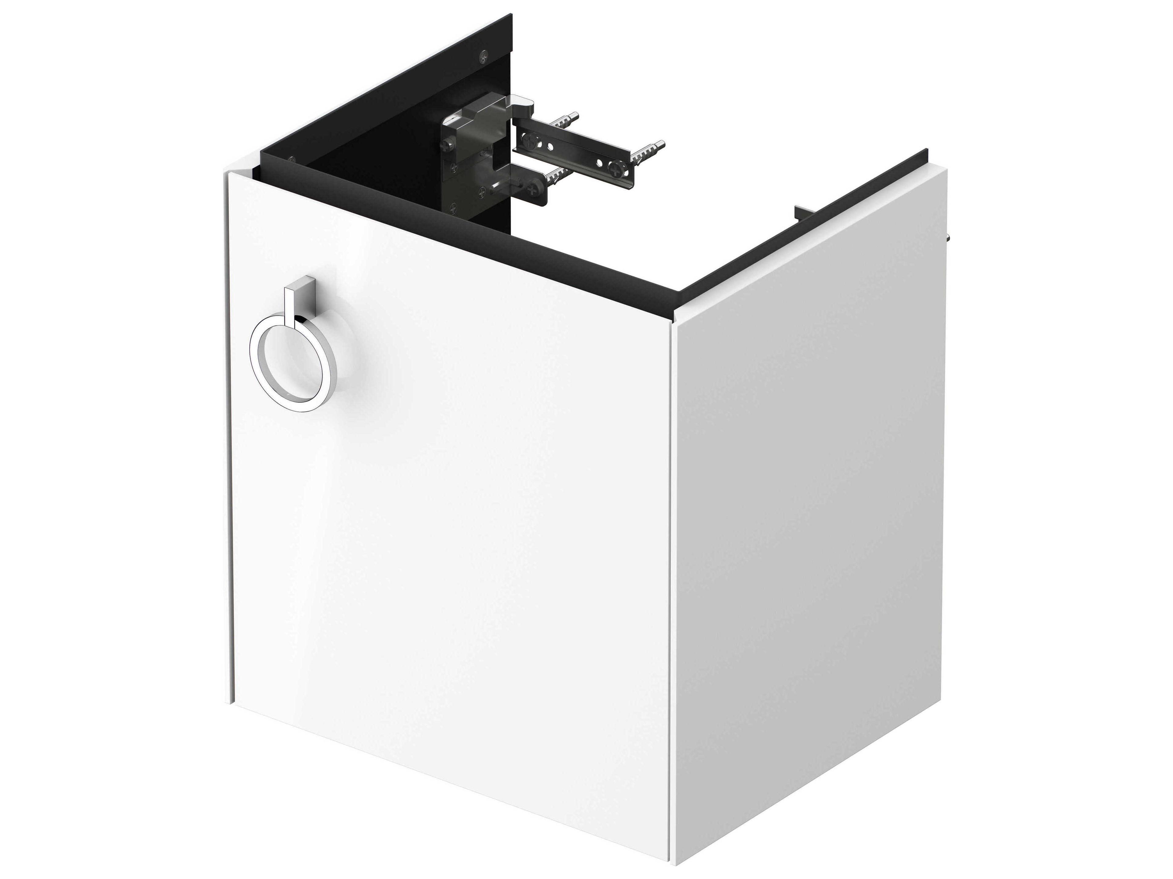 Duravit White Tulip 15'' White High Gloss Wall-Mounted Vanity Unit - Right Hand Hinge