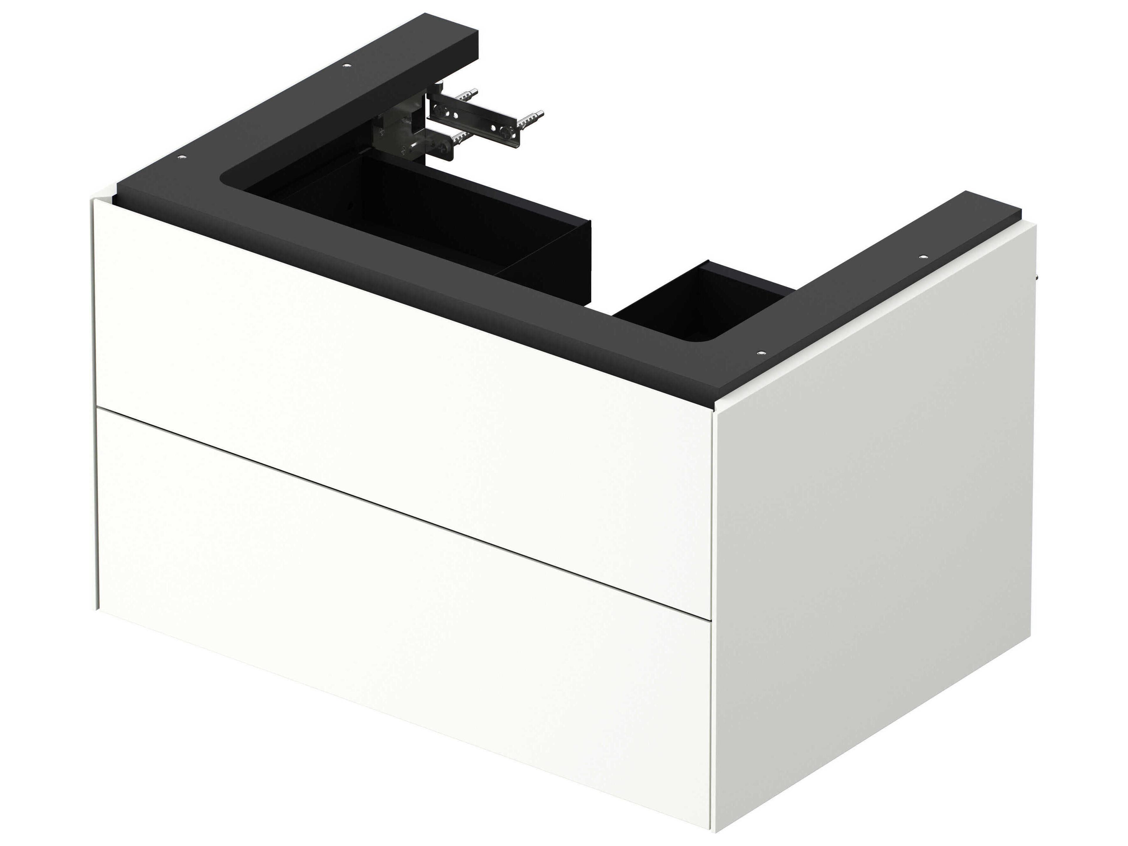 Duravit White Tulip 27'' White Satin Matte Wall-Mounted Vanity Unit