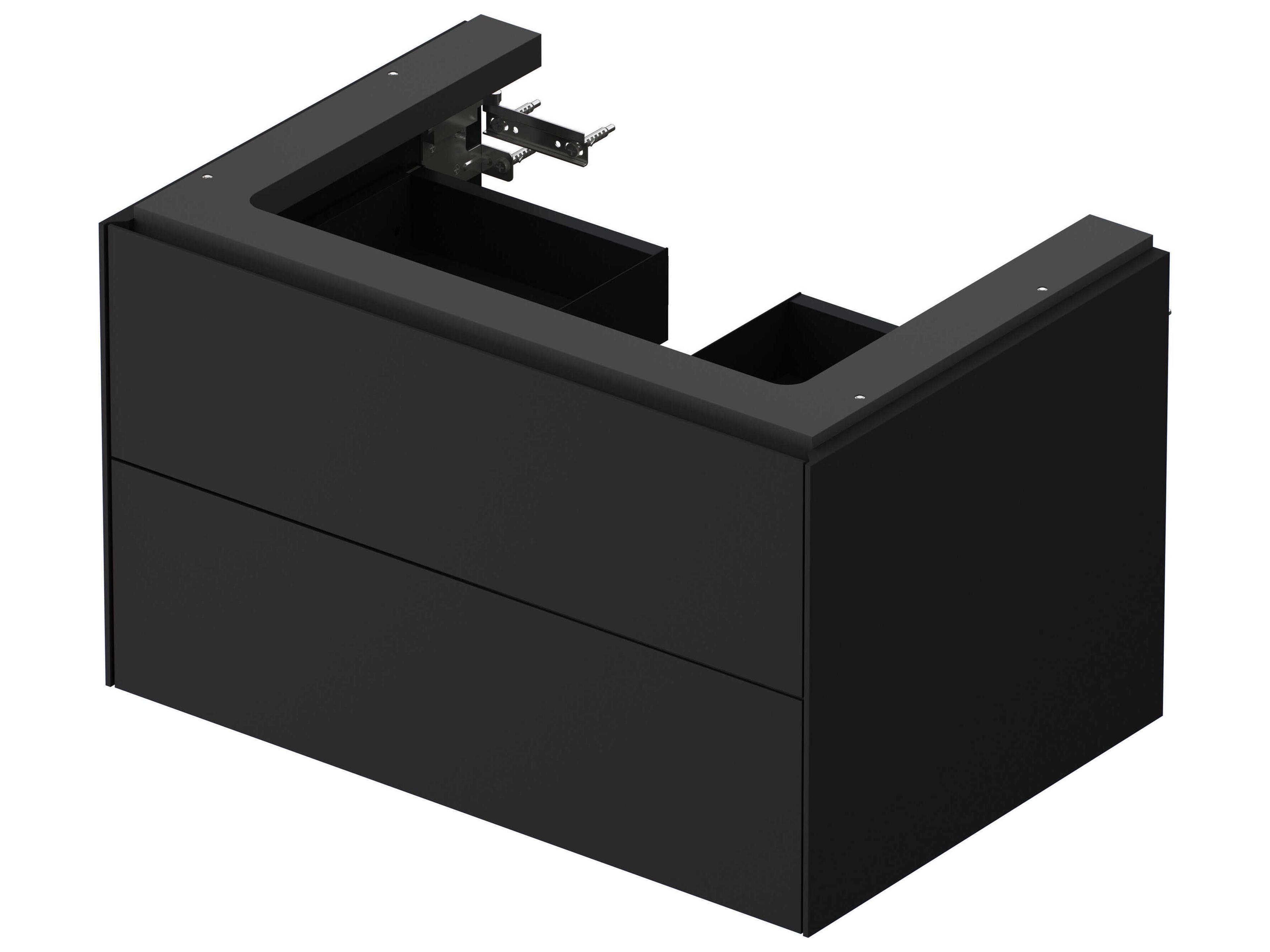 Duravit White Tulip 27'' Graphite Satin Matte Wall-Mounted Vanity Unit