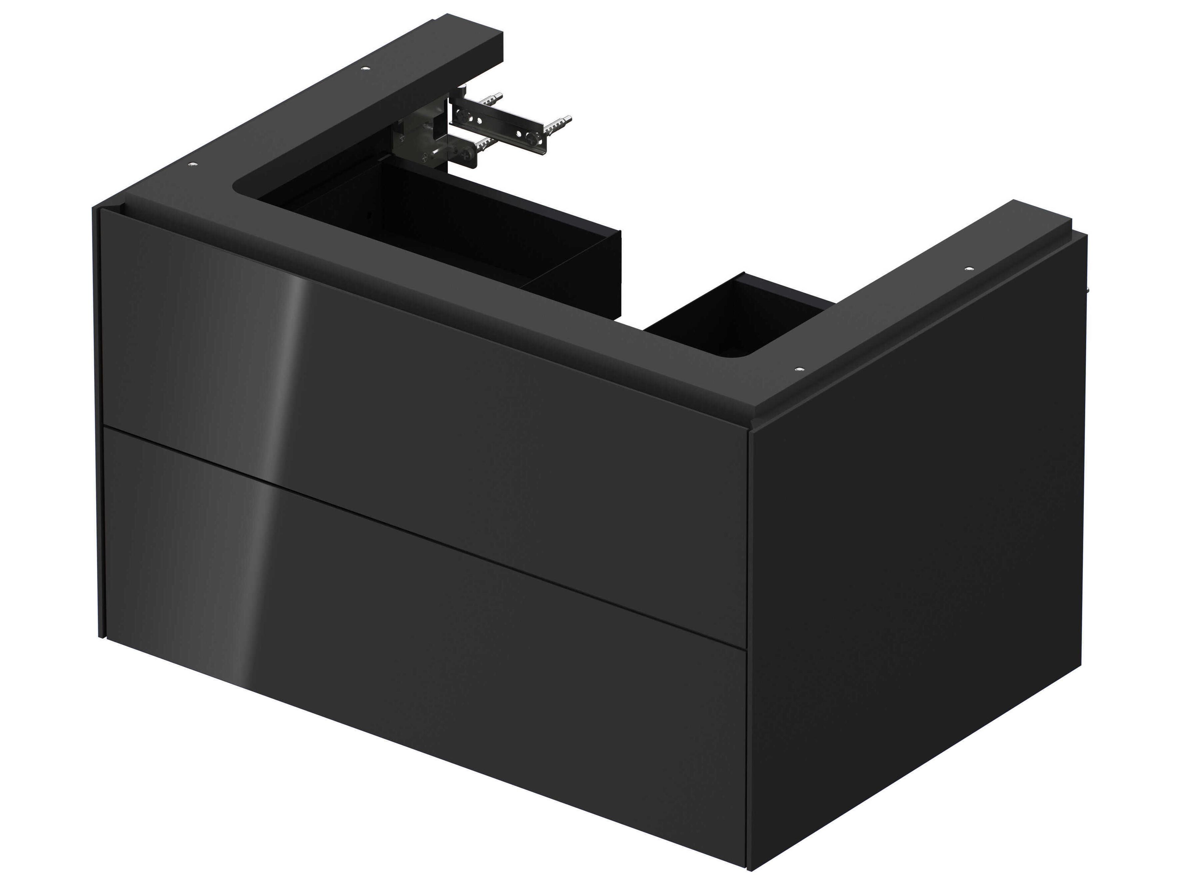 Duravit White Tulip 27'' Graphite High Gloss Wall-Mounted Vanity Unit