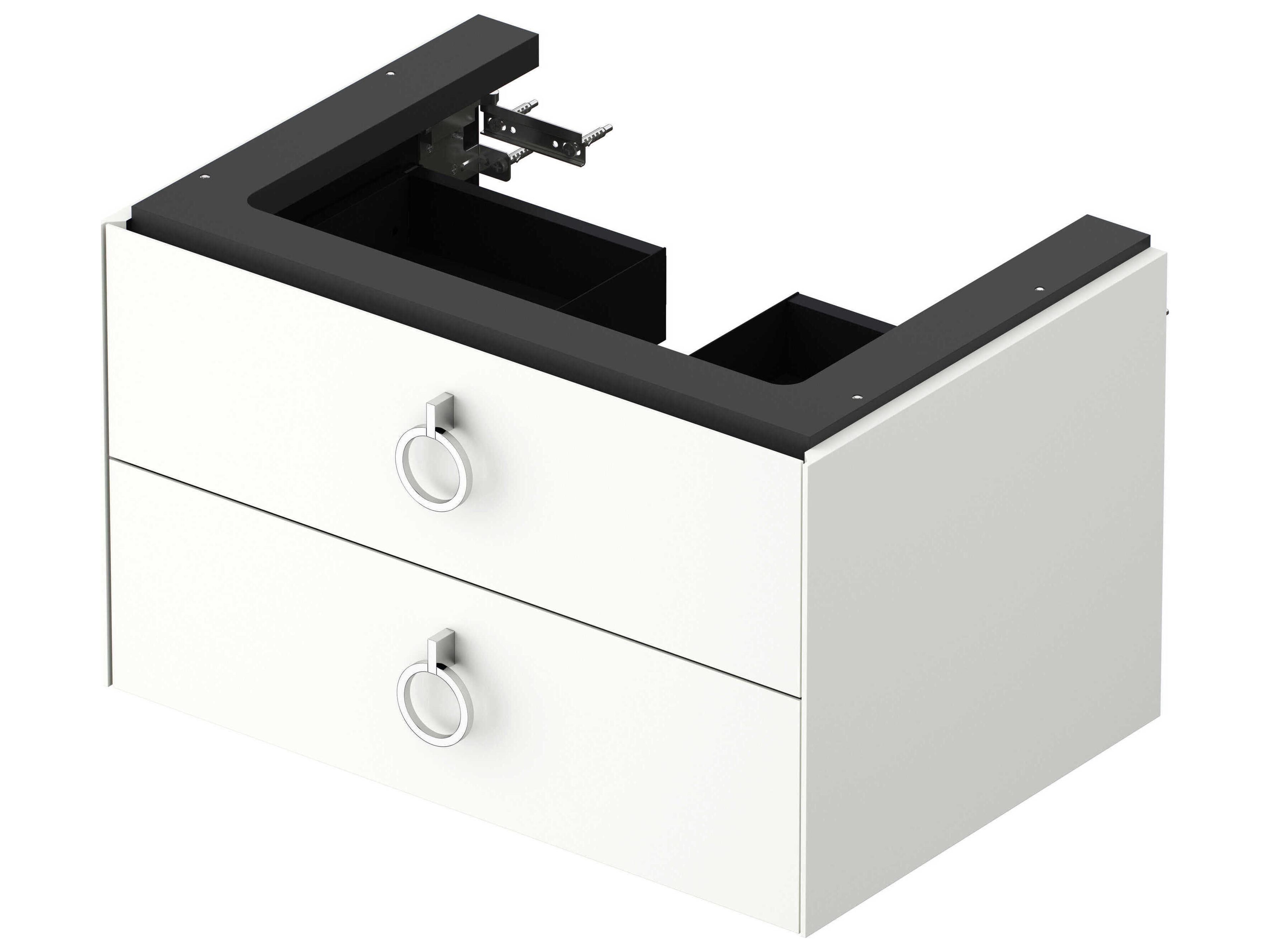 Duravit White Tulip 27'' White Satin Matte Wall-Mounted Vanity Unit