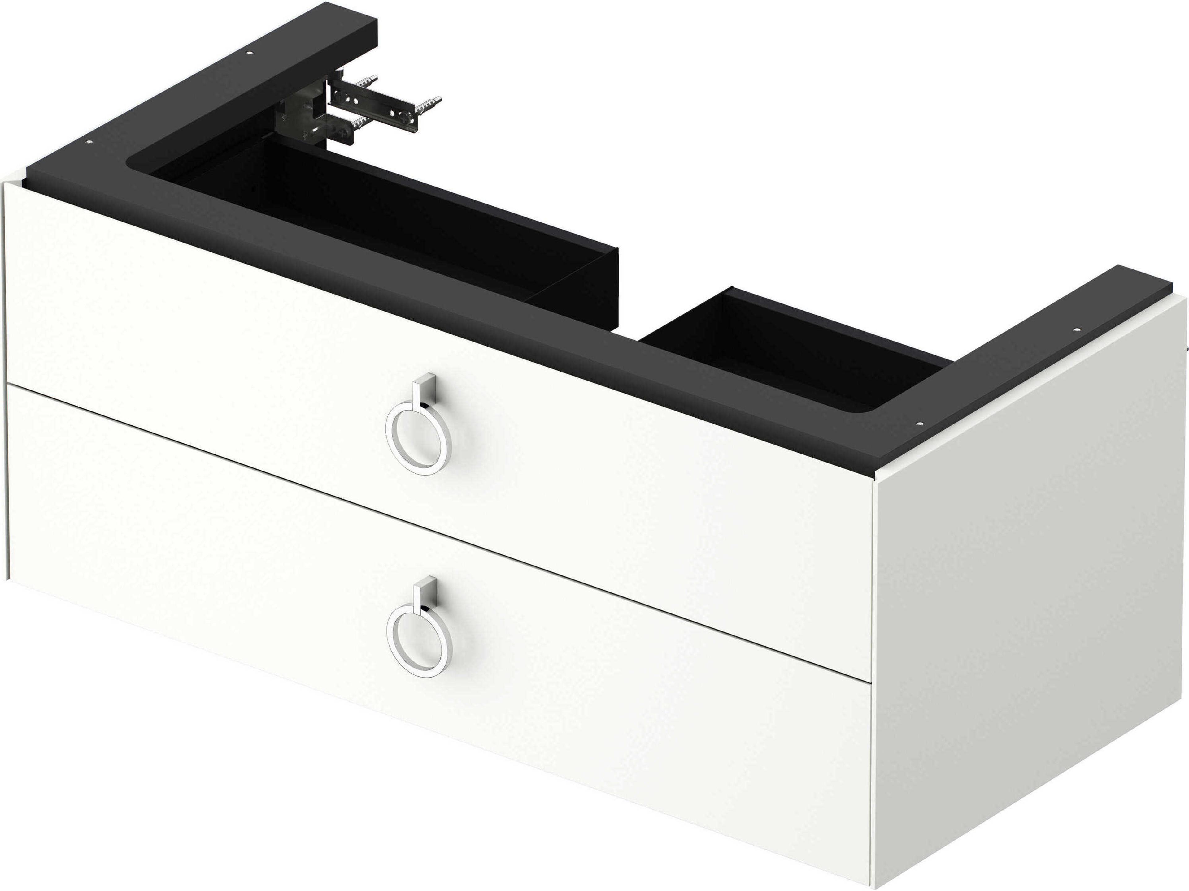 Duravit White Tulip 39'' White Satin Matte Wall-Mounted Vanity Unit