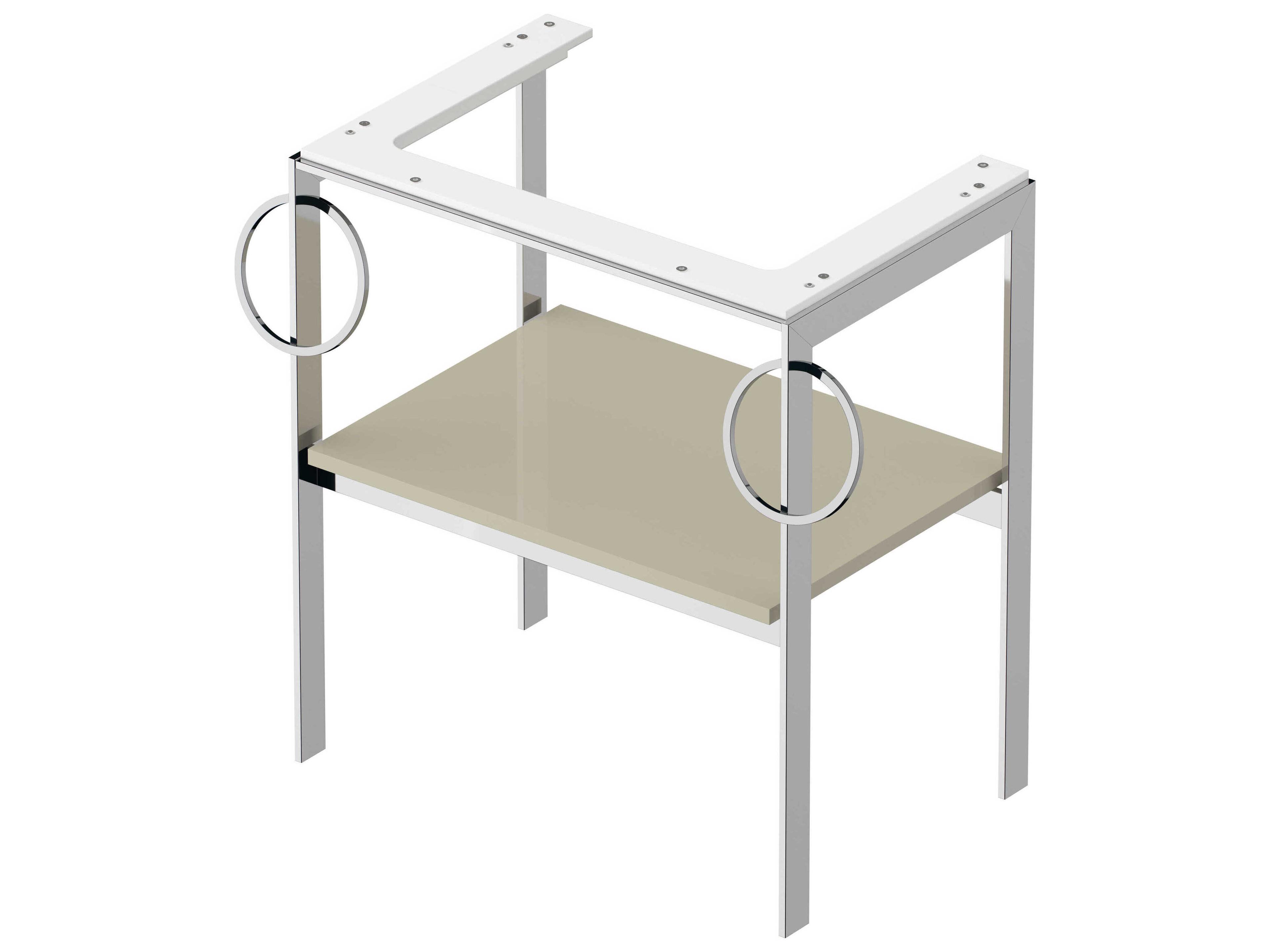 Duravit White Tulip 27'' Taupe High Gloss Console Vanity Unit