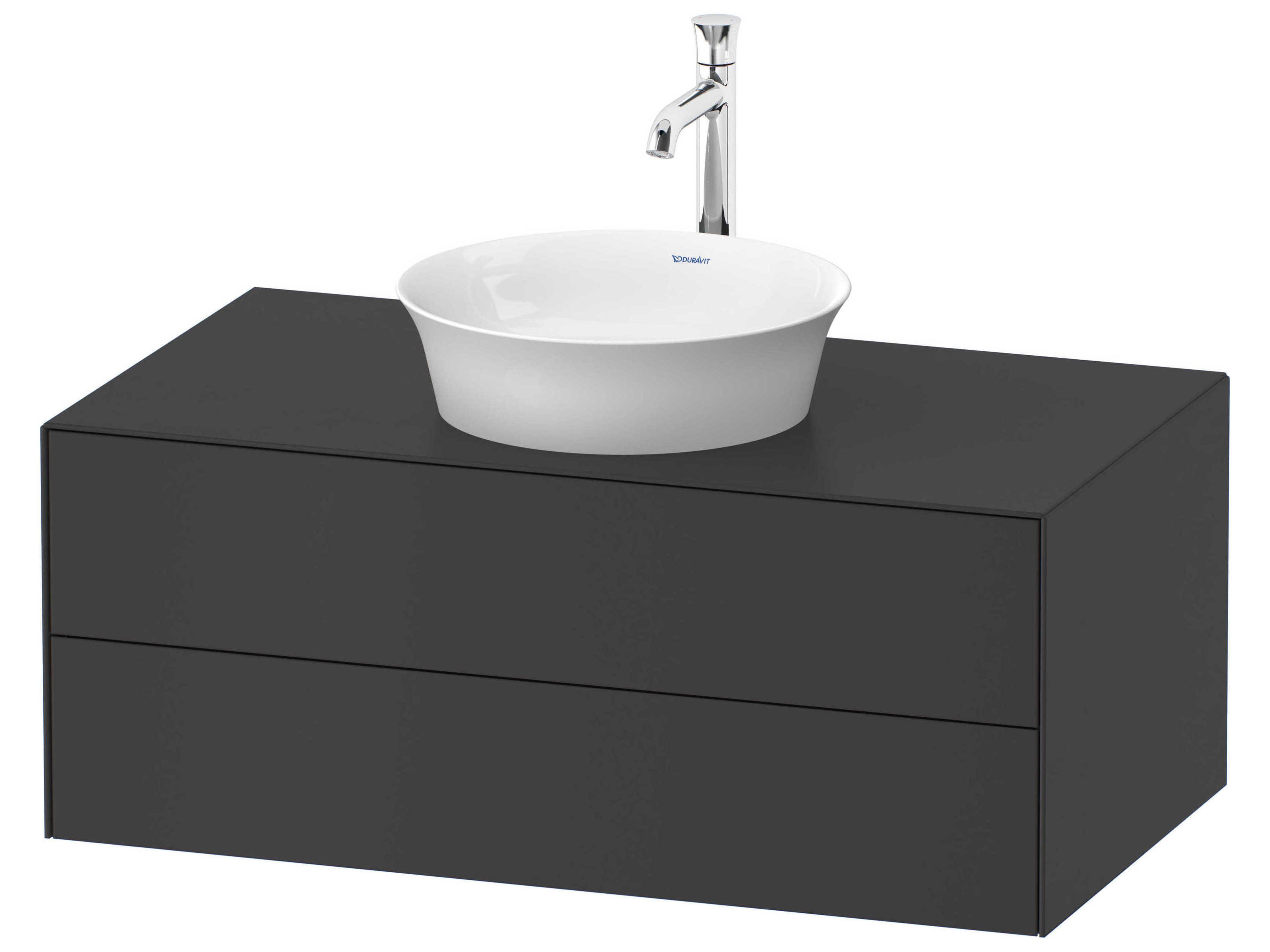 White Tulip 39'' Graphite Satin Matte Vanity Unit