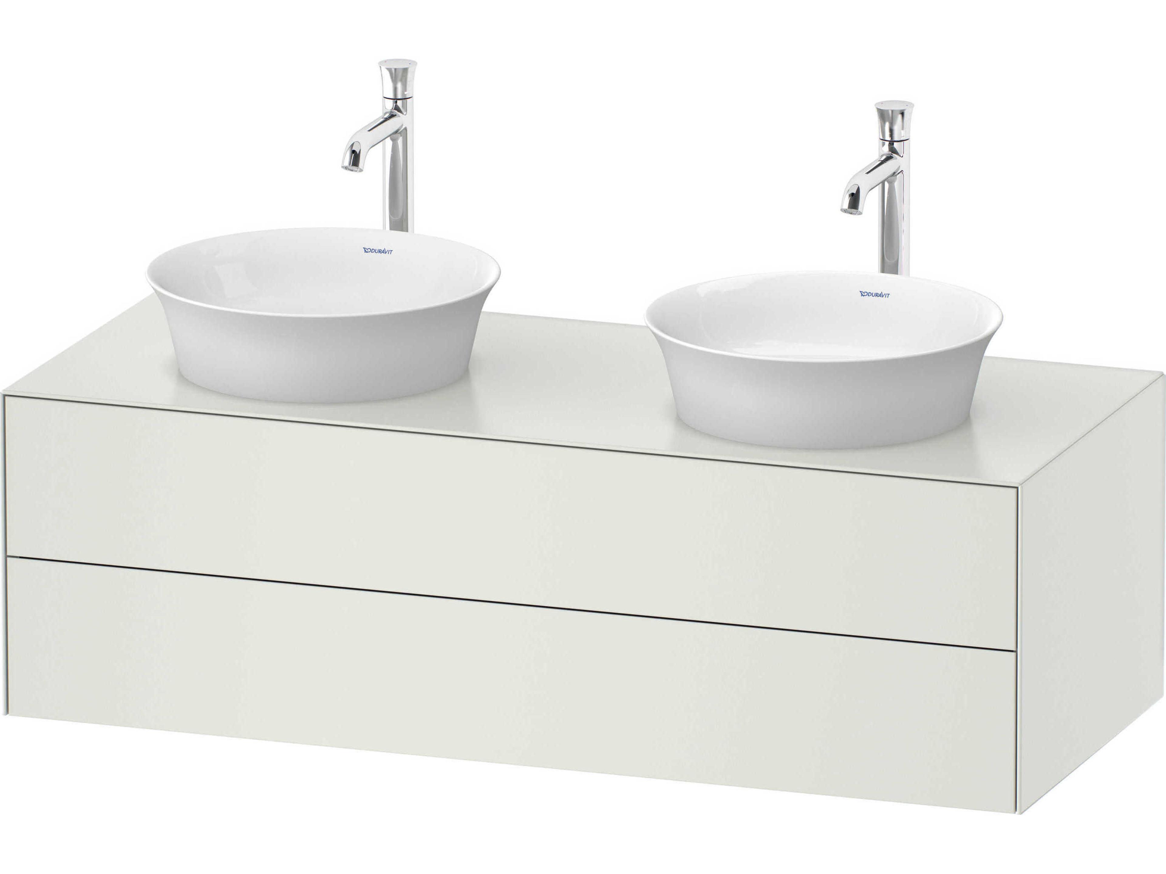 White Tulip 51'' White Satin Matte Vanity Unit