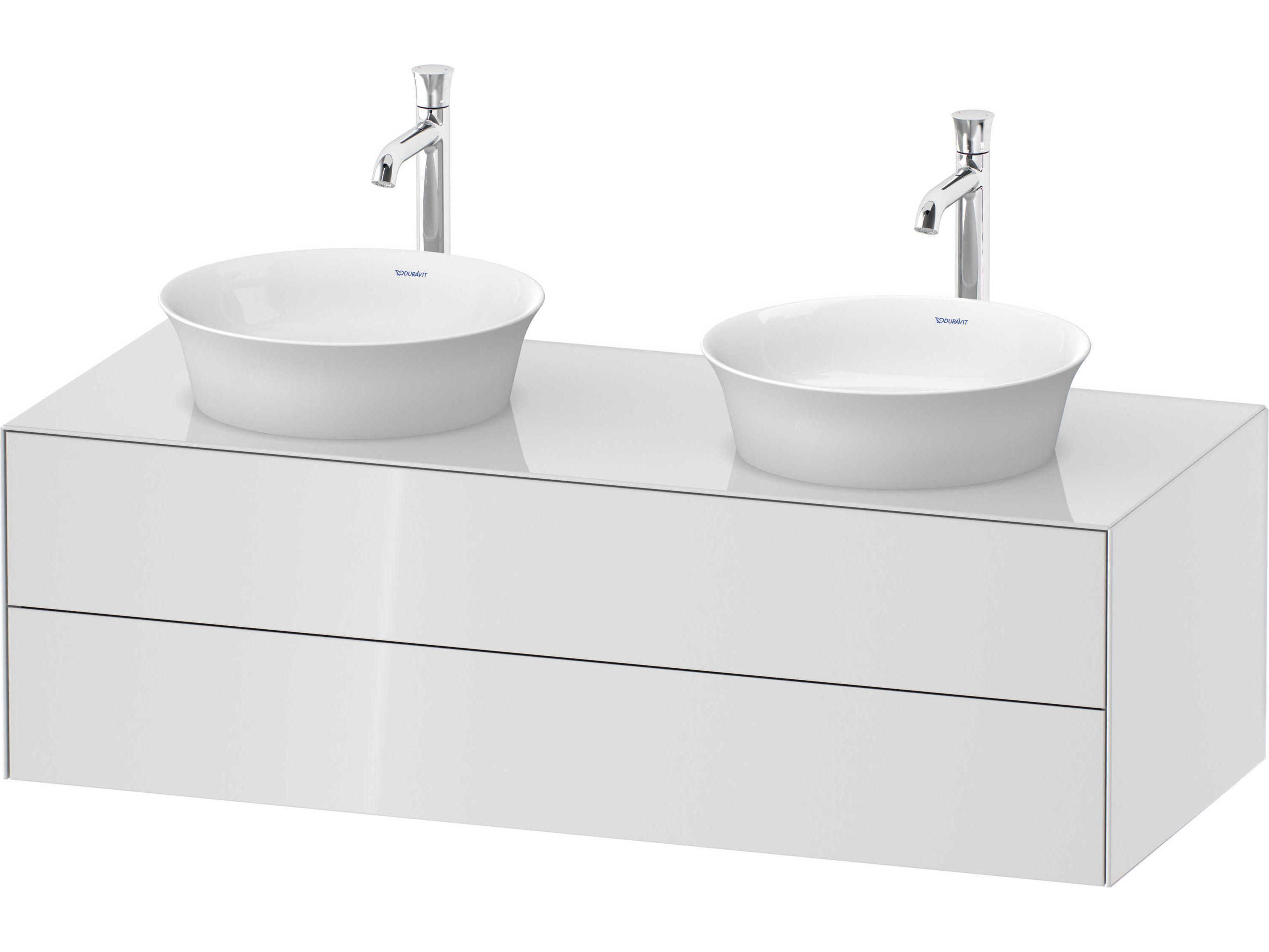 White Tulip 51'' White High Gloss Vanity Unit