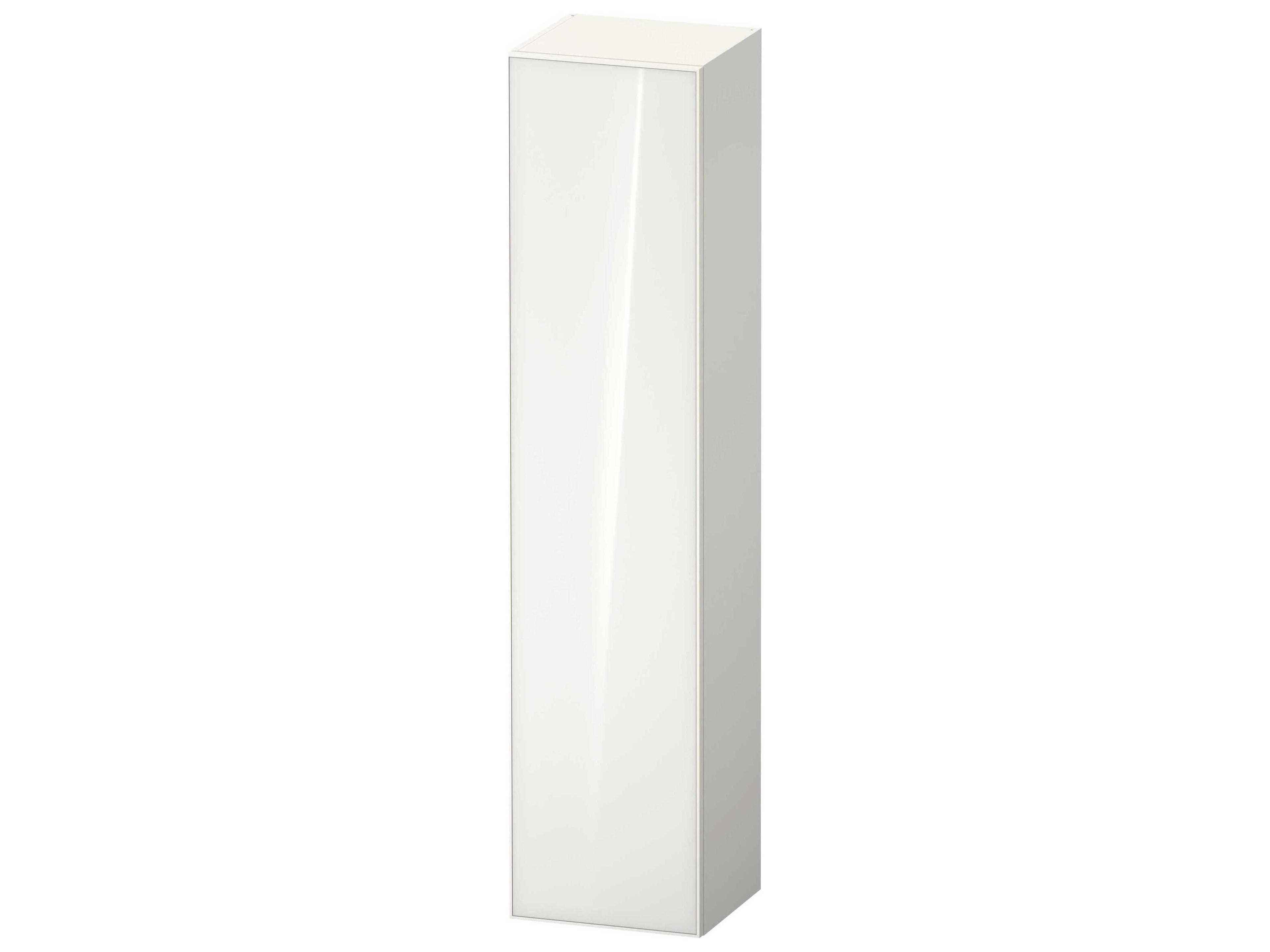 Zencha 16'' White/White Super Matt Wall-Mounted Cabinet - Right Hand Hinge