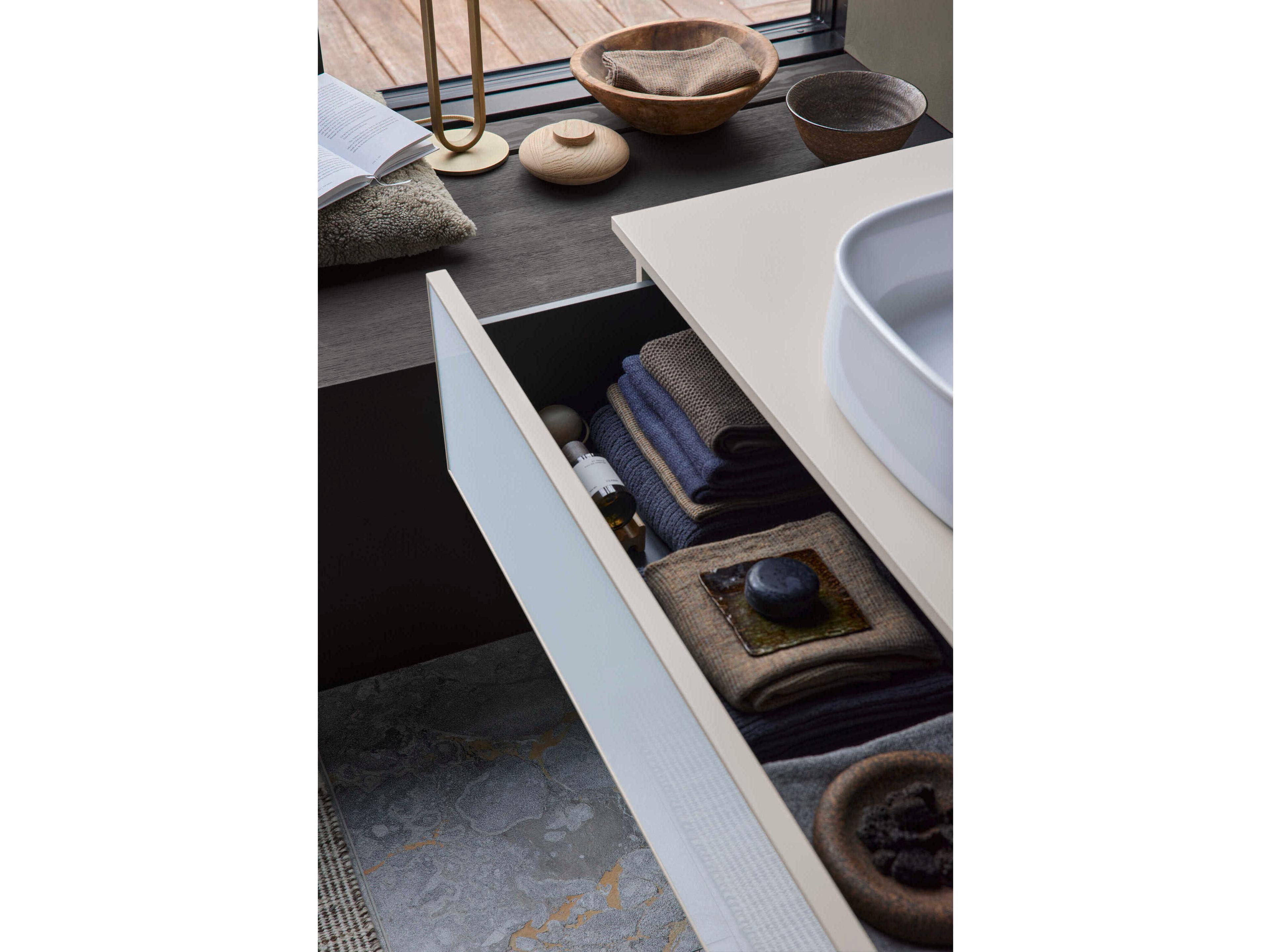 Duravit Zencha 51'' White/Taupe Super Matt Wall-Mounted Vanity Unit