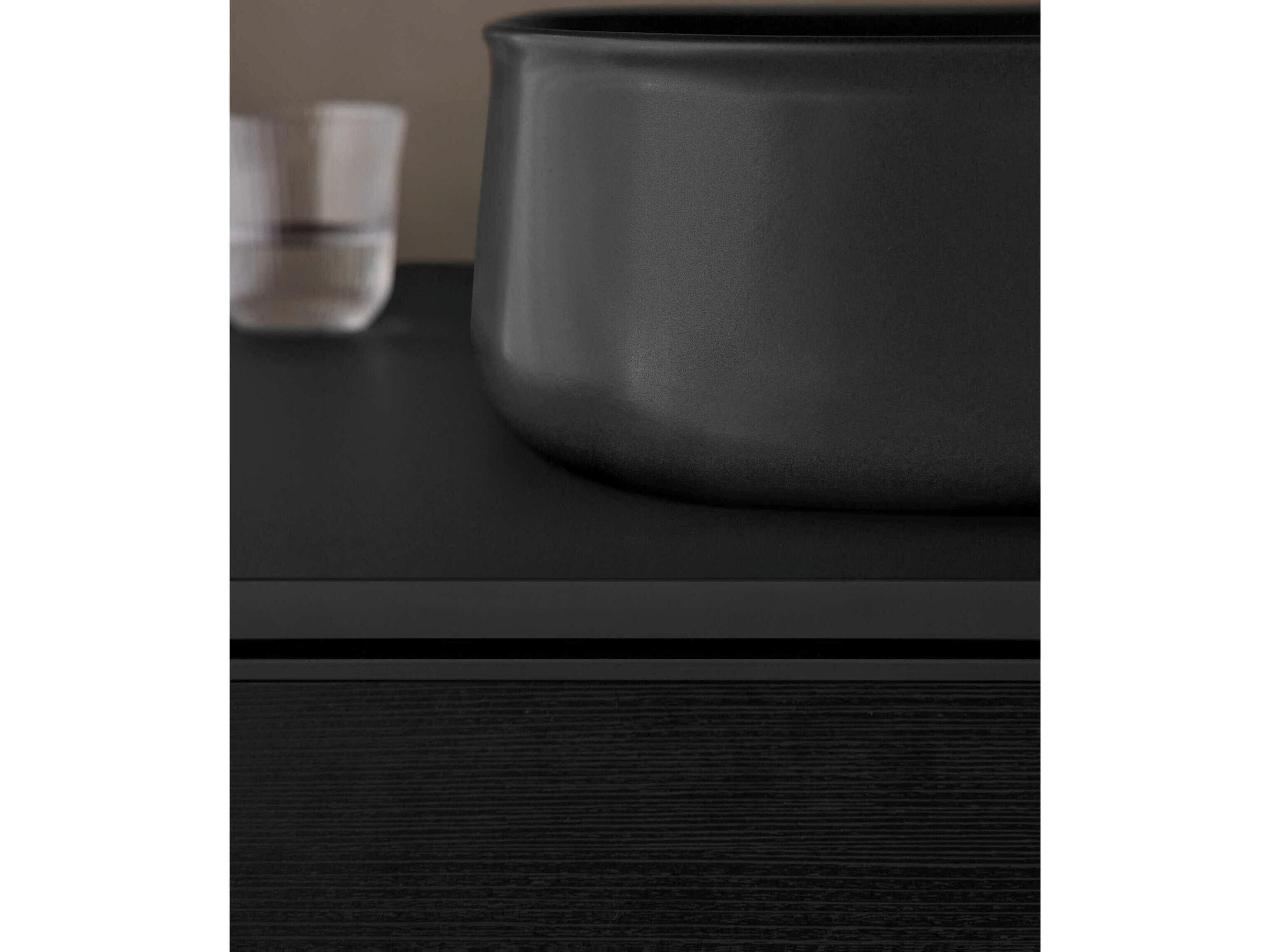 Duravit Zencha 39'' Black Oak Matt/Graphite Super Matt Wall-Mounted Vanity Unit