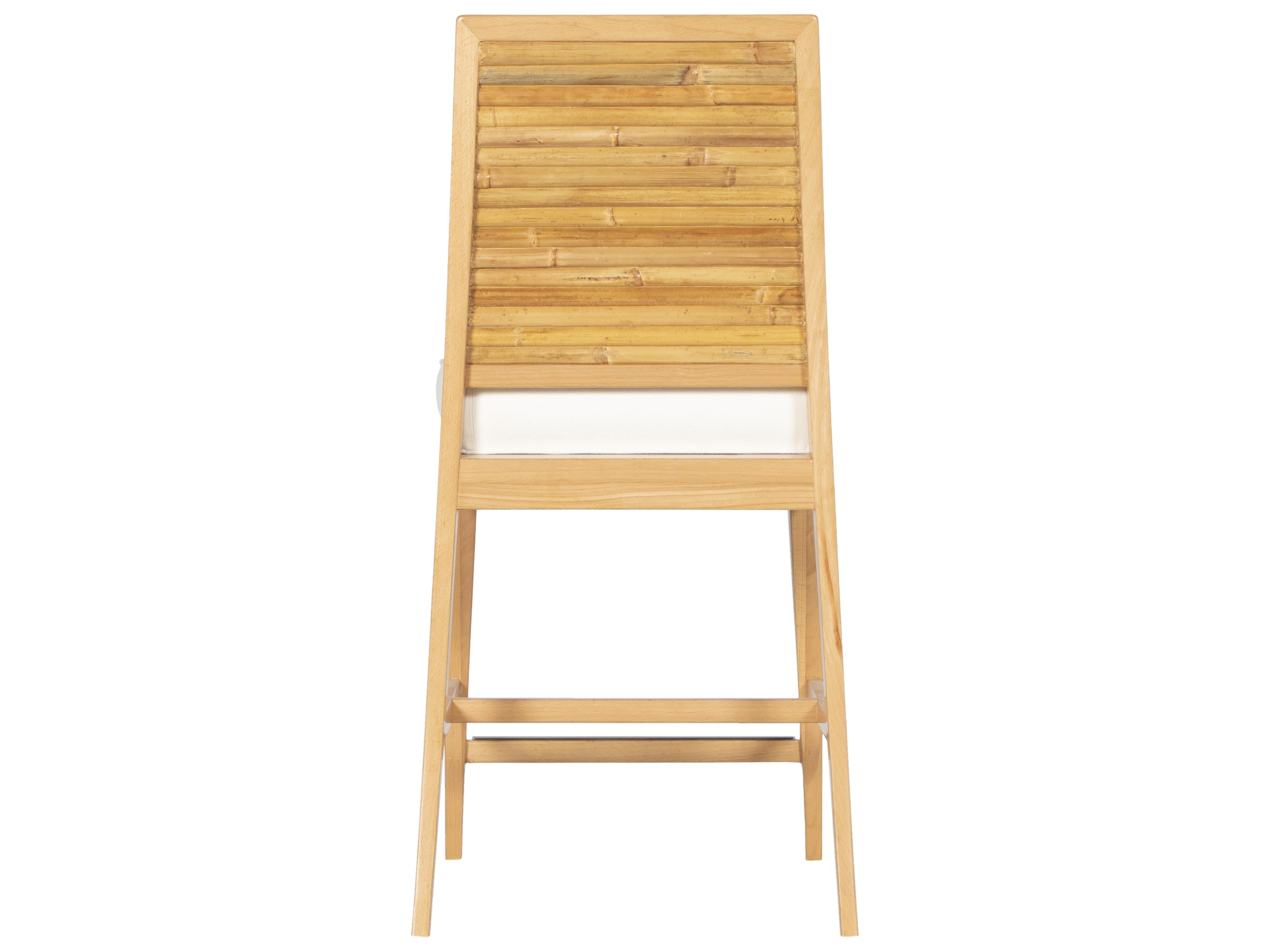 Stacked Bamboo All Options Upholstered Beech Wood Counter Stool