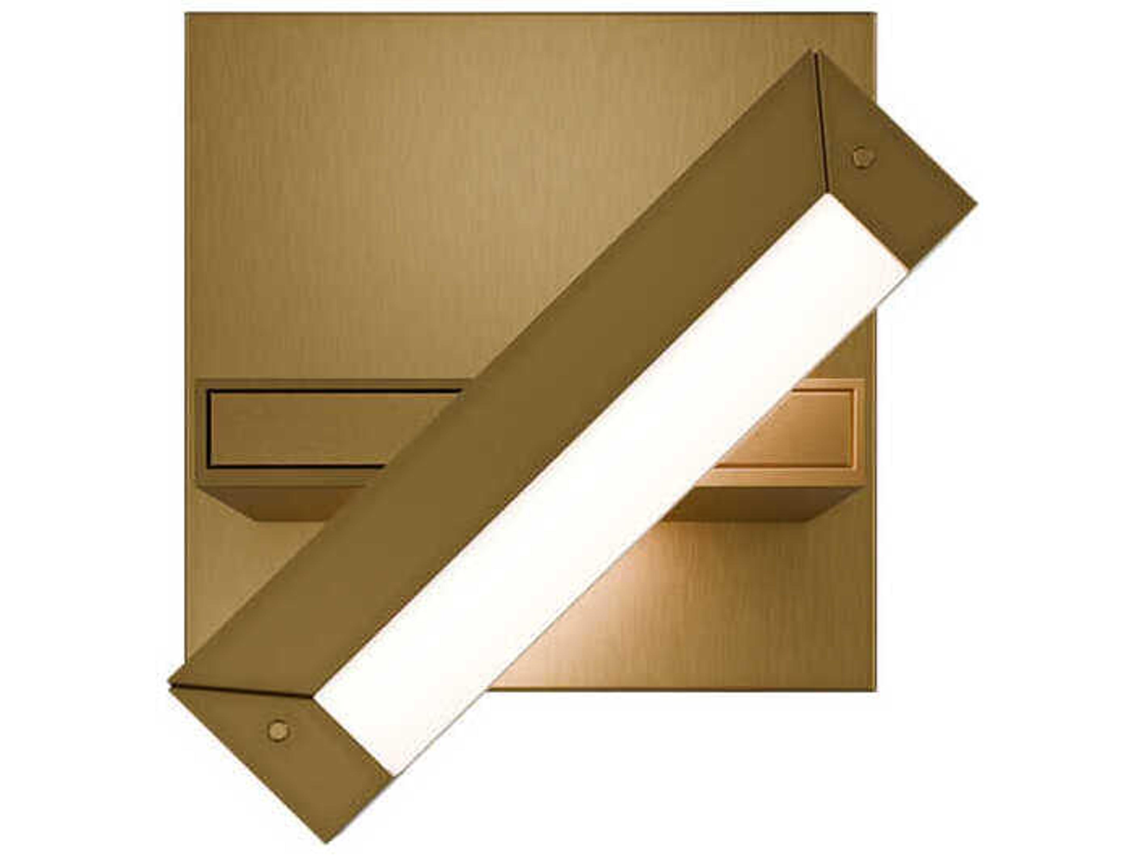 dweLED by WAC Lighting Mantel 1-Light Aged Brass Wall Sconce