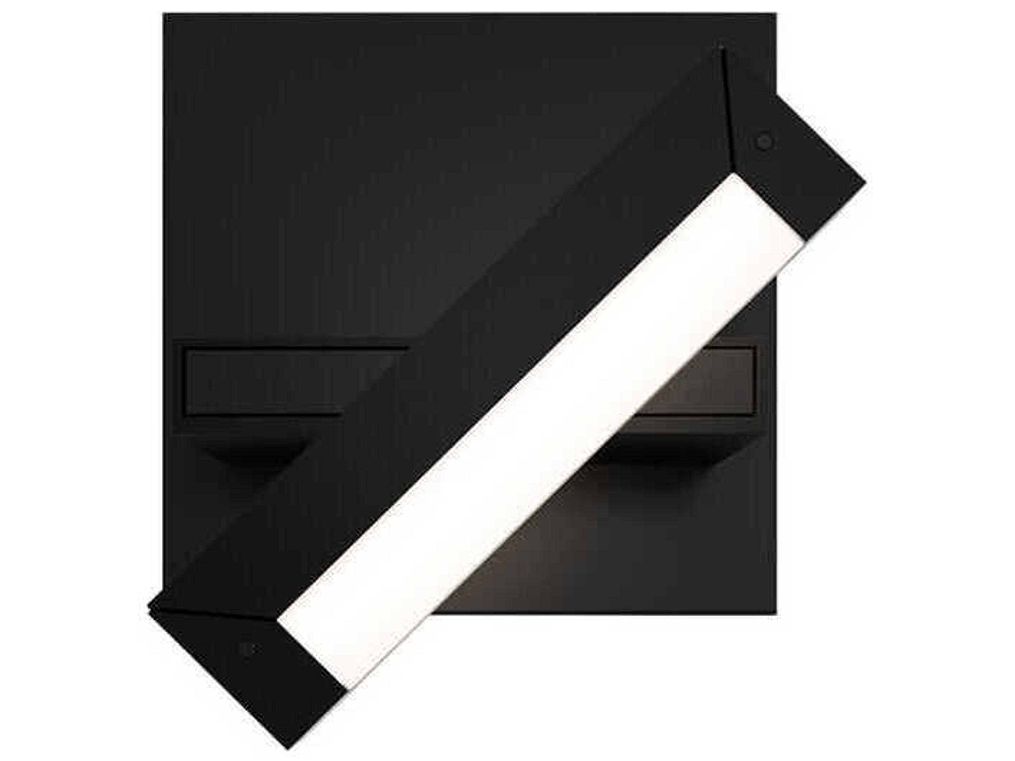 dweLED by WAC Lighting Mantel 1-Light Black Wall Sconce