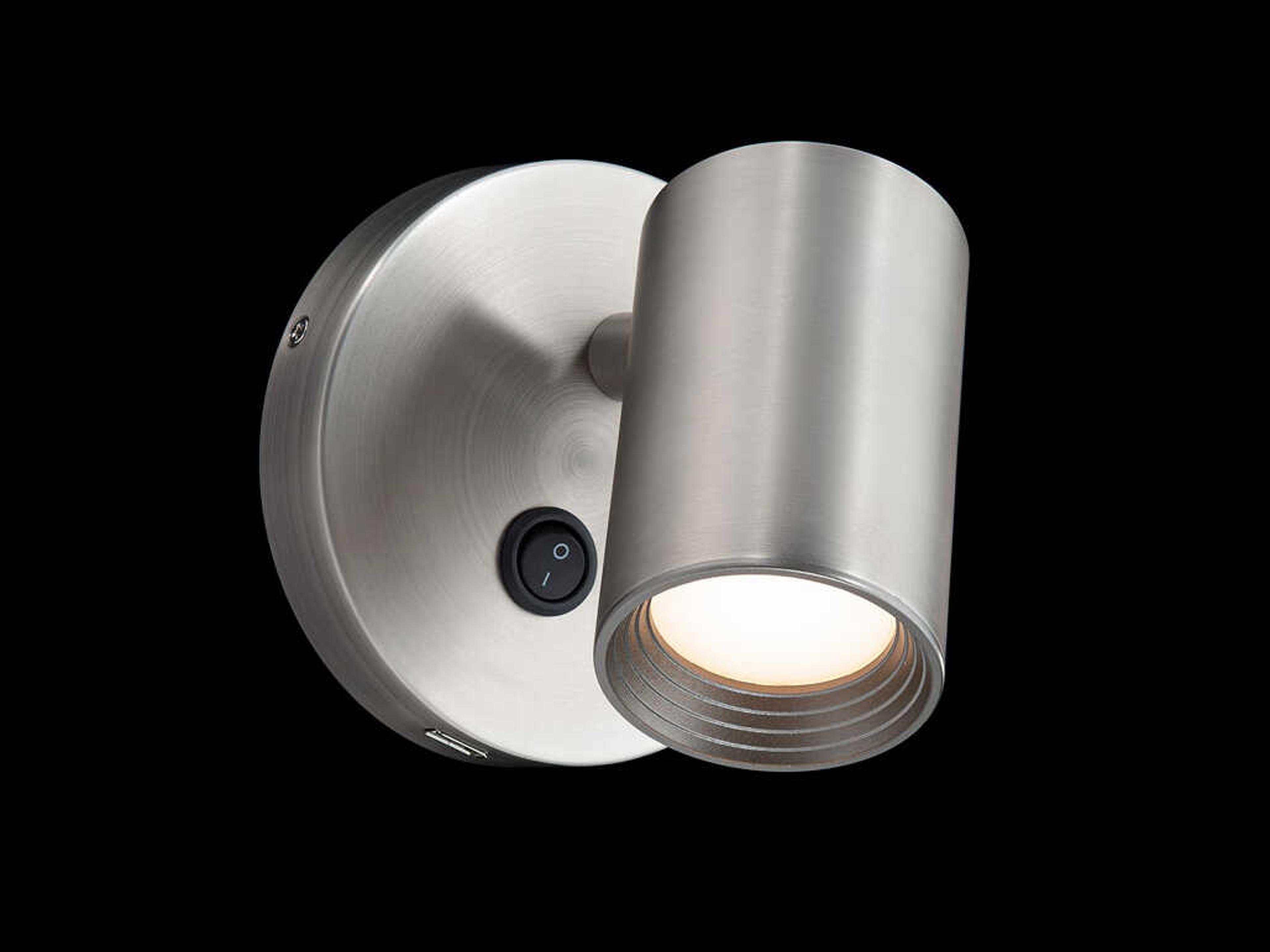 dweLED by WAC Lighting Kepler 1-Light Brushed Nickel Glass LED Wall Sconce