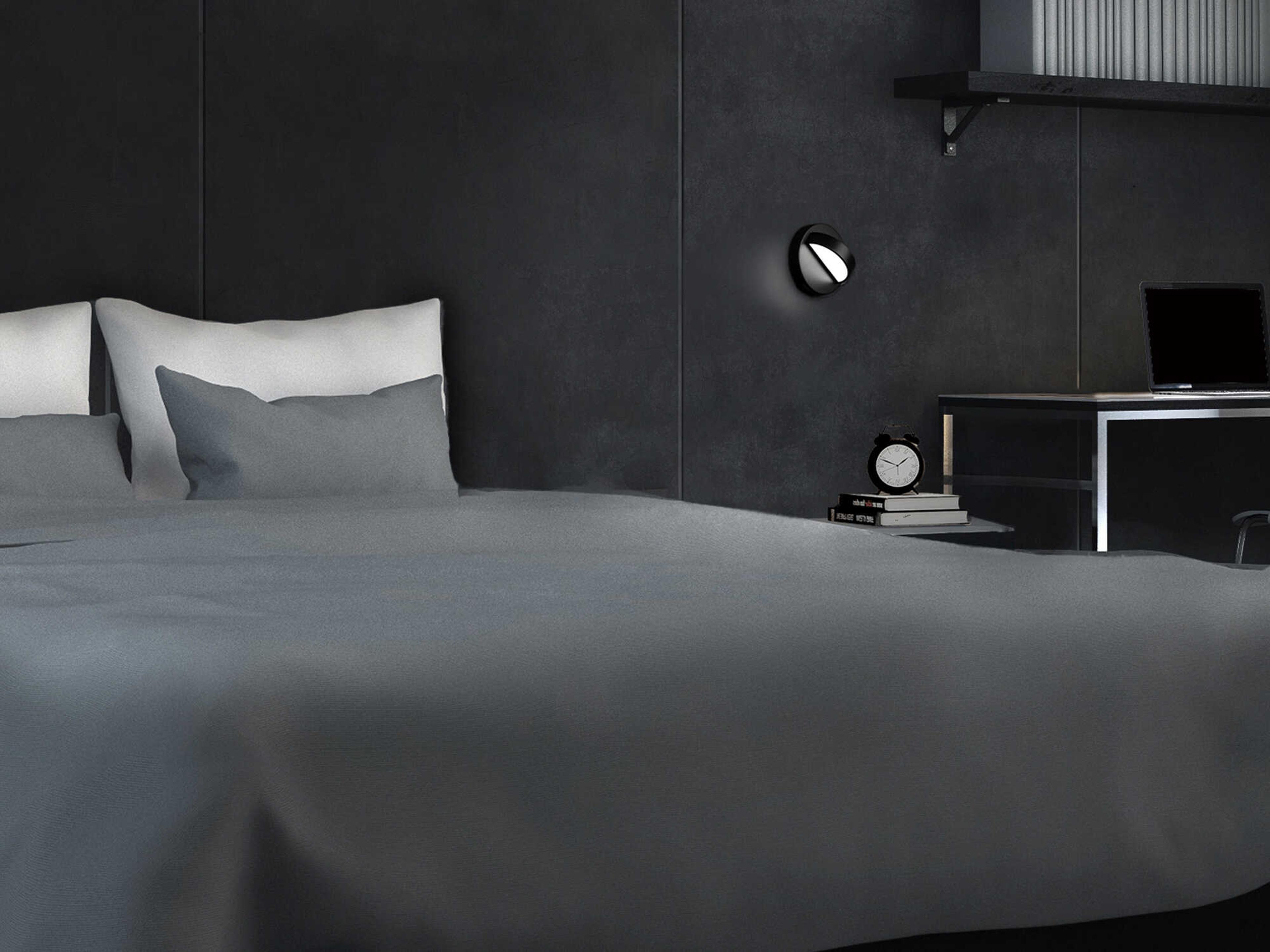 dweLED by WAC Lighting Wink 1-Light Black Wall Sconce