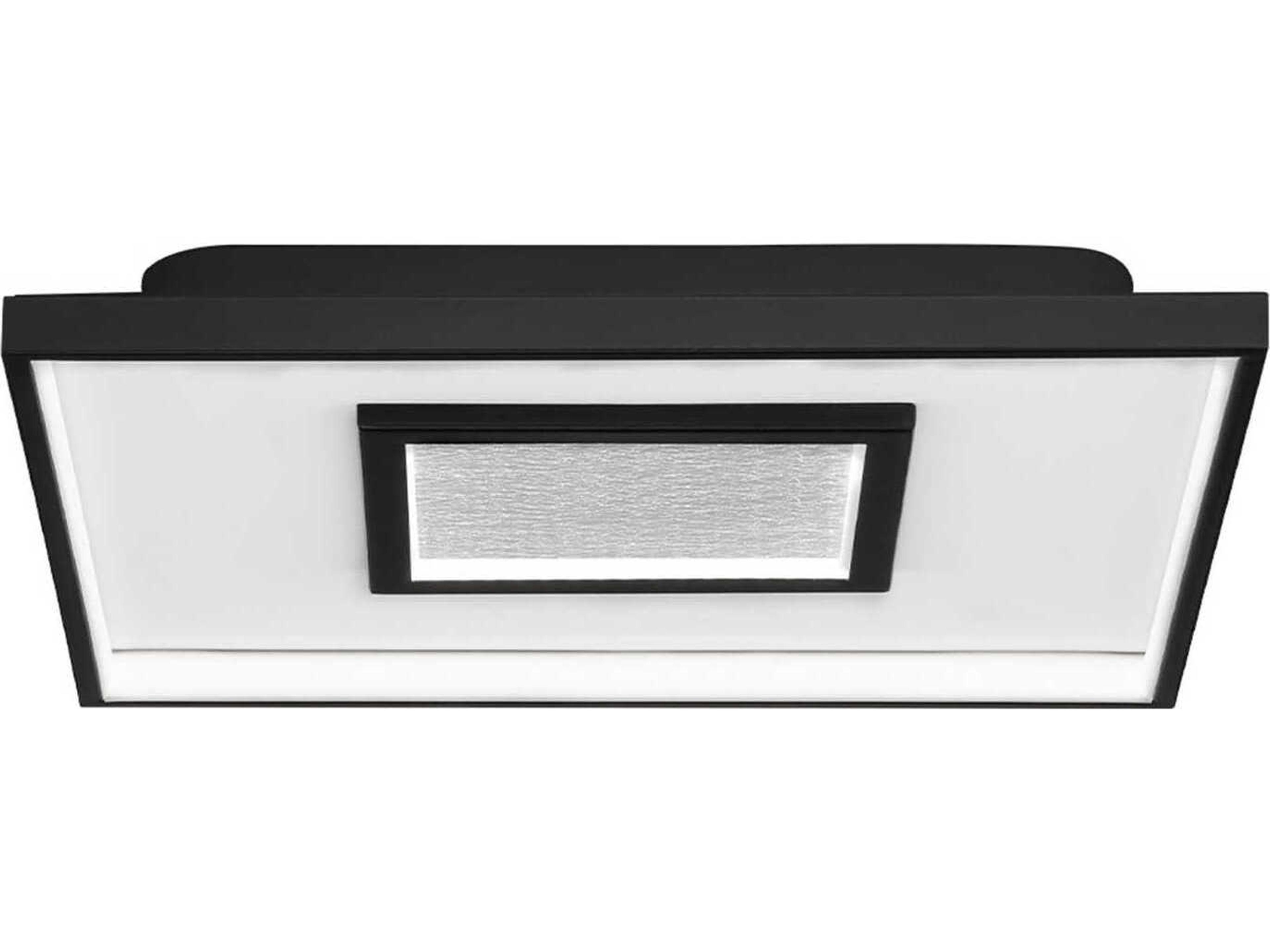 dweLED by WAC Lighting Pinpoint 1-Light Black Geometric Flush Mount