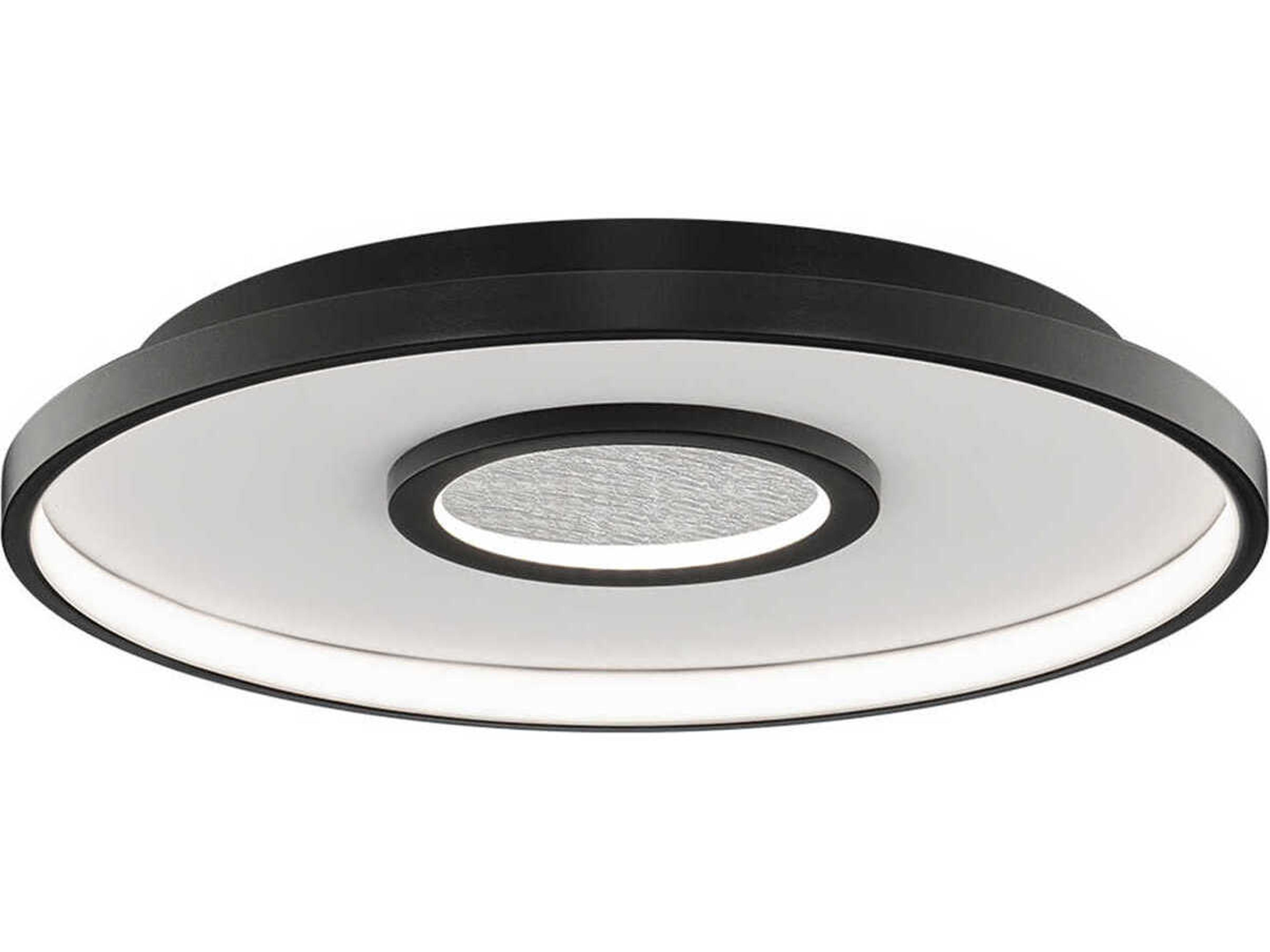 Pinpoint 1-Light Black Flush Mount