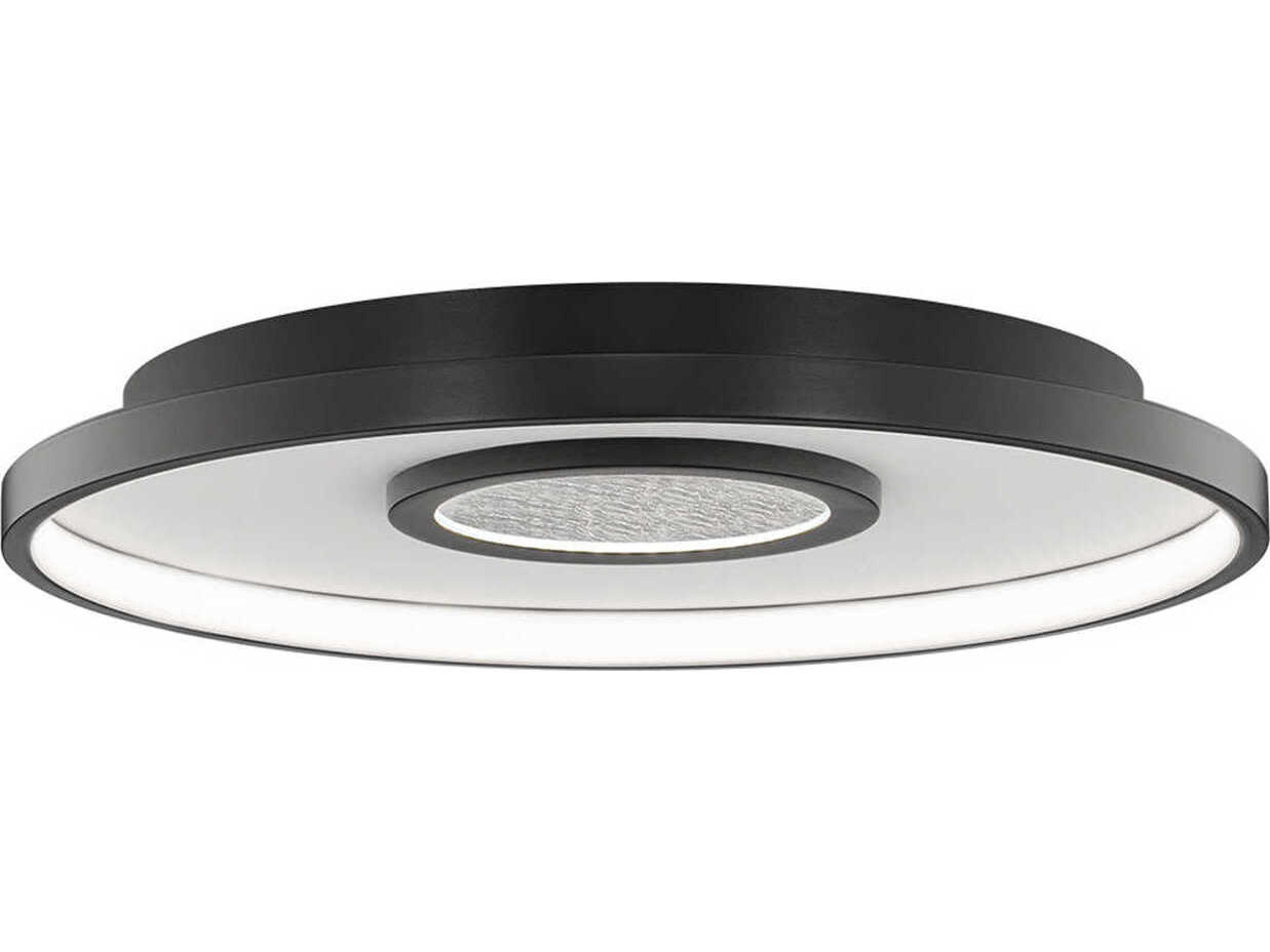 dweLED by WAC Lighting Pinpoint 1-Light Black Flush Mount