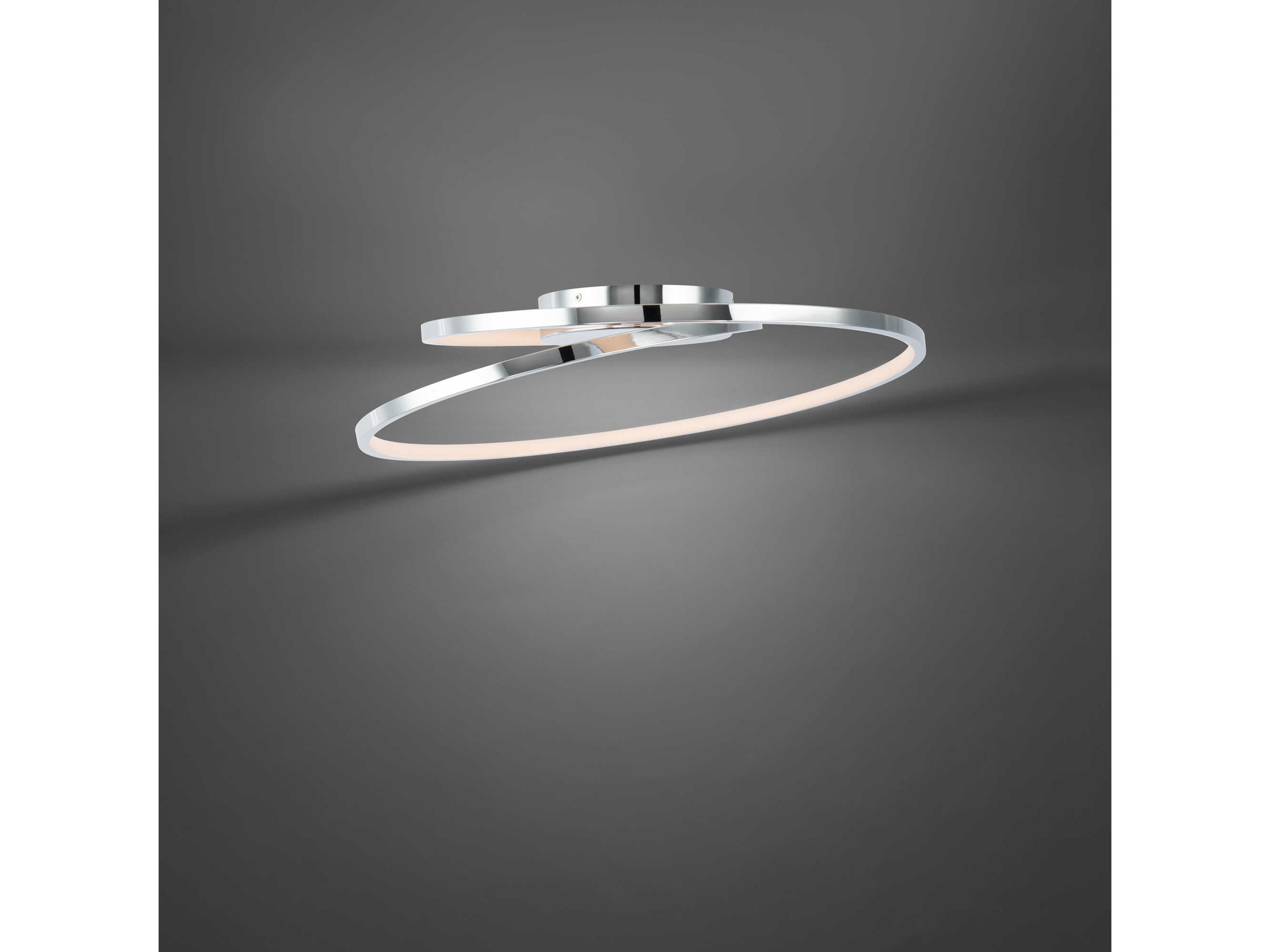 dweLED by WAC Lighting Marques 1-Light Chrome LED Round Flush Mount